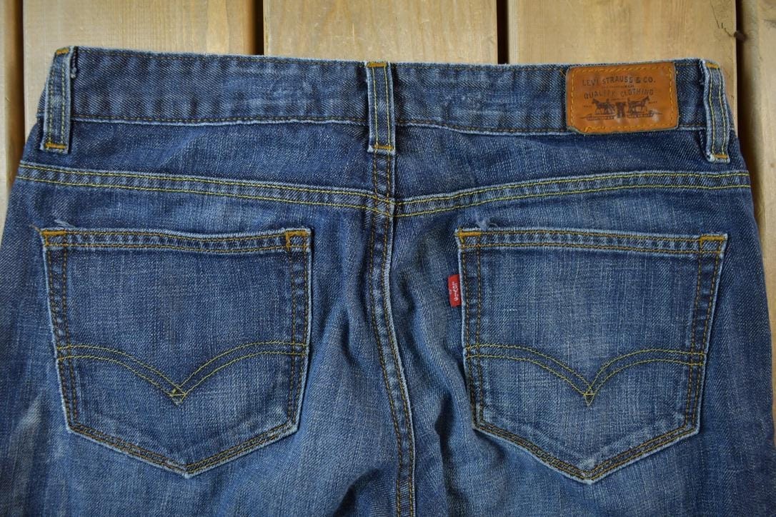Vintage 2000s Levis Red Tab 534 Low Flare Denim Jeans Women's 30 x 32 - Image 5