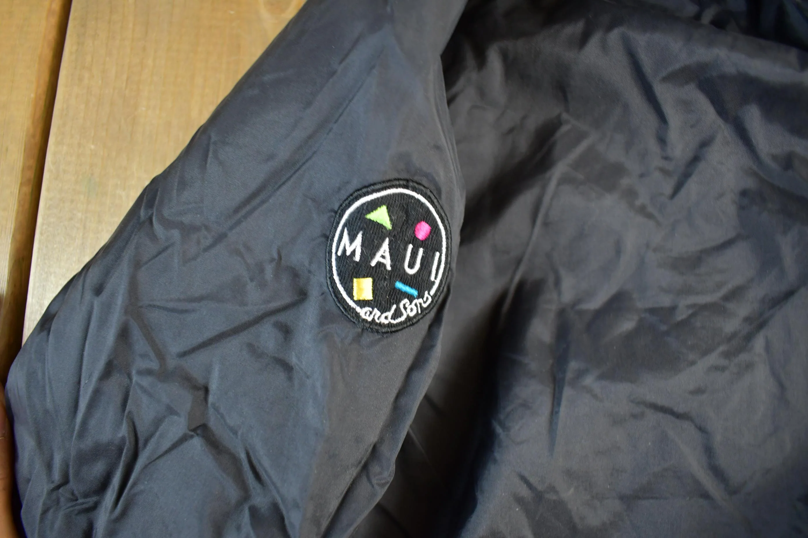 Vintage 2000s Maui & Sons Surf Windbreaker Jacket Men's Medium - Image 4