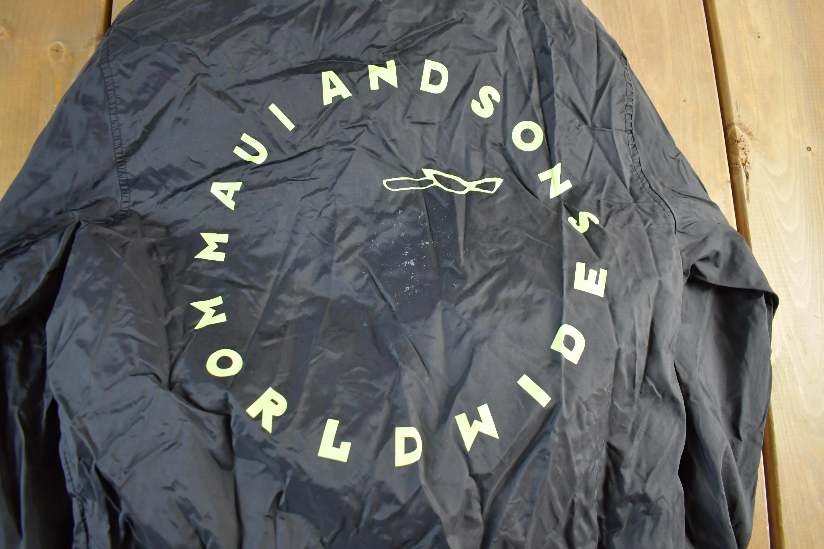Vintage 2000s Maui & Sons Surf Windbreaker Jacket Men's Medium - Image 6