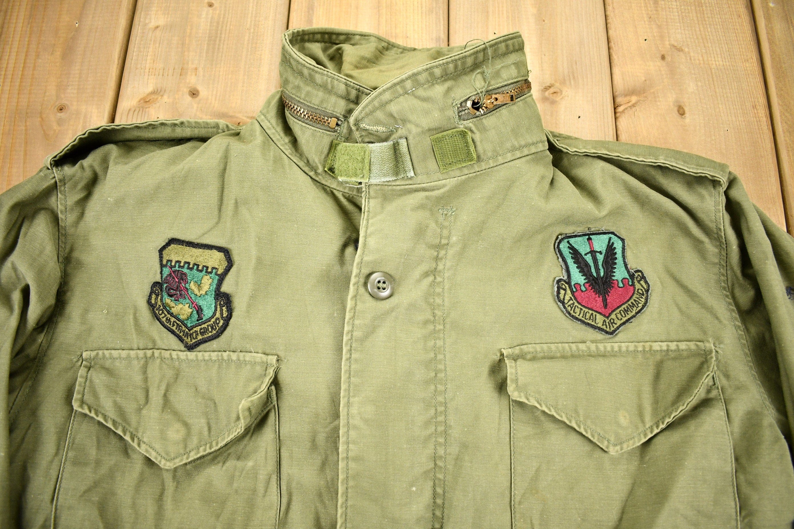 Vintage 2000s Military Cold Weather Field Coat Men's Large - Image 3