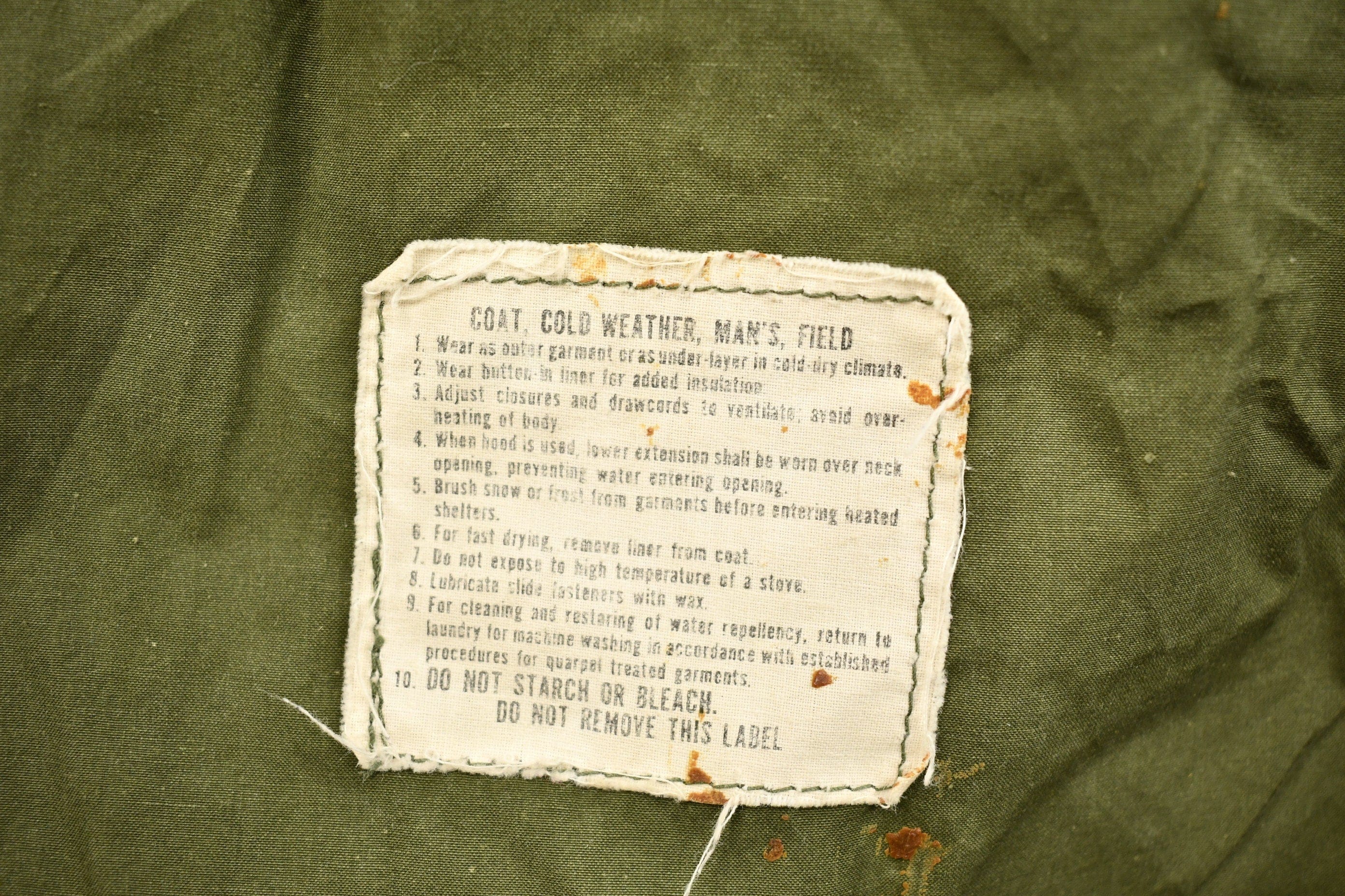 Vintage 2000s Military Cold Weather Field Coat Men's Large - Image 8