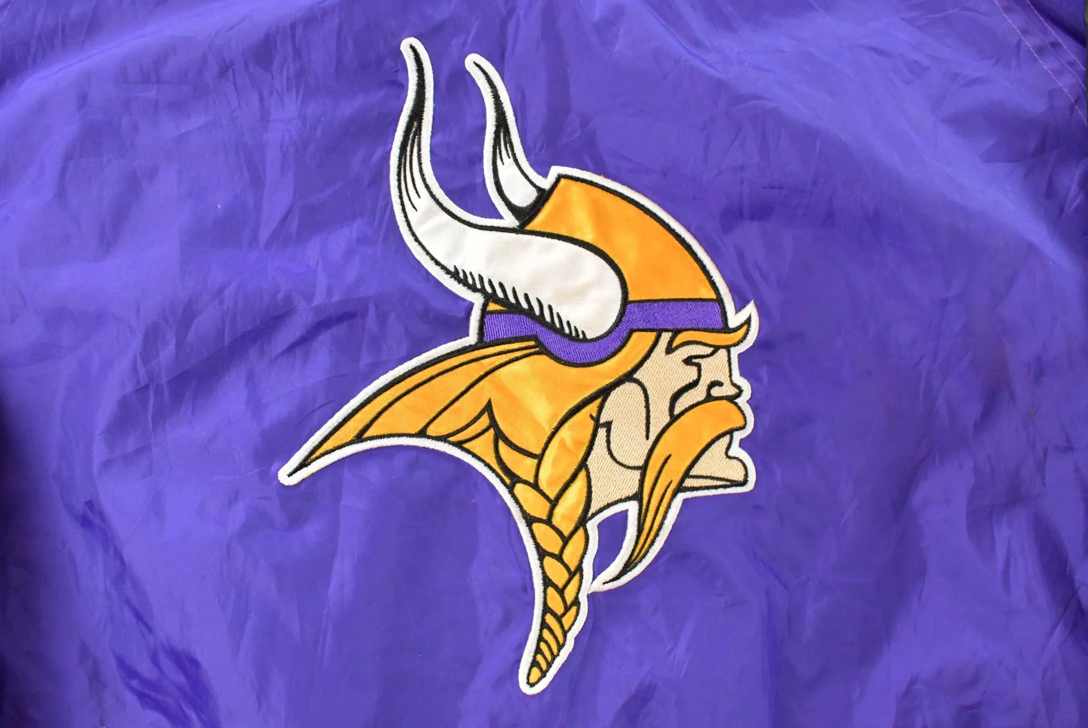 Vintage 2000s Minnesota Vikings NFL Pullover Windbreaker Jacket Men's Medium - Image 3