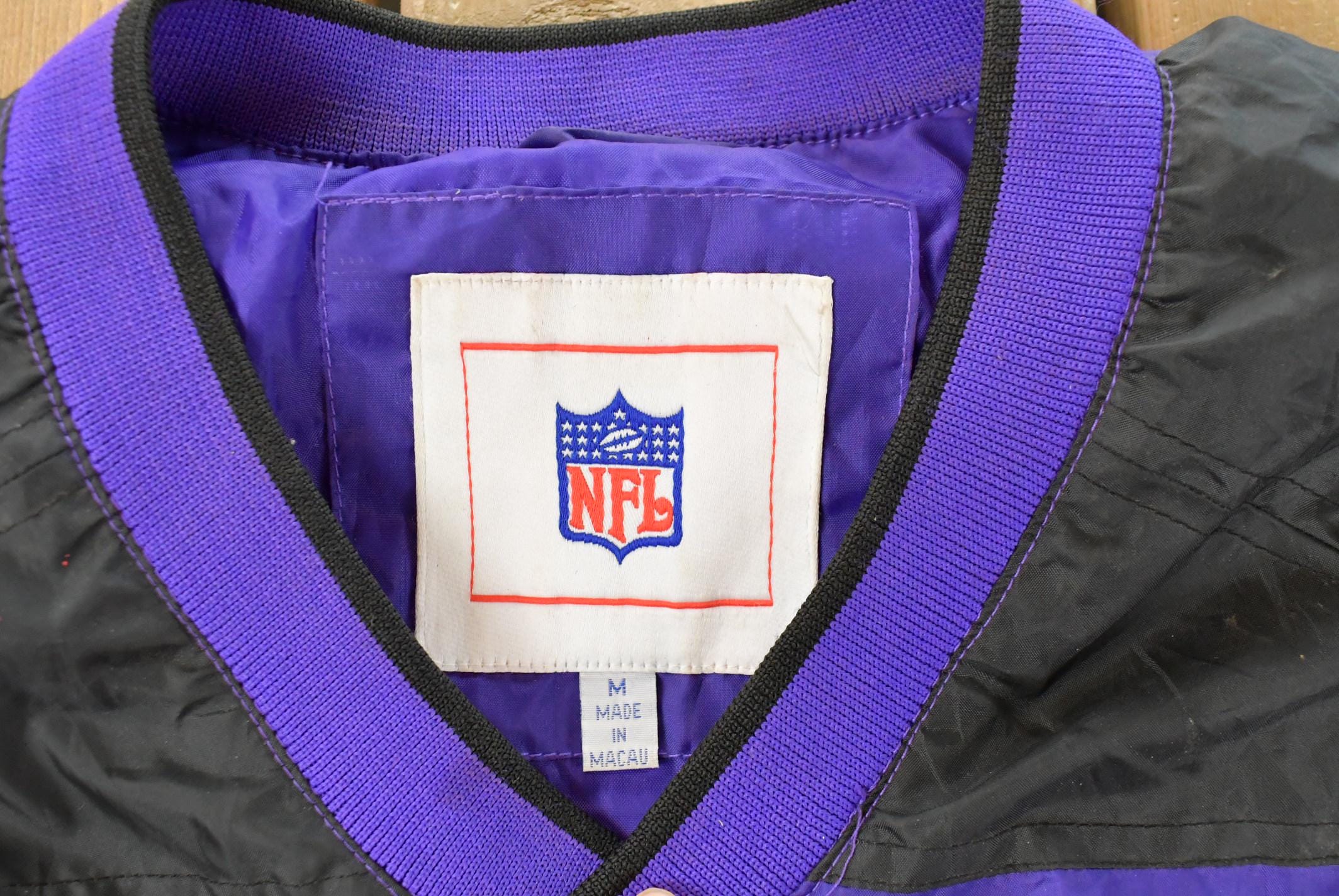 Vintage 2000s Minnesota Vikings NFL Pullover Windbreaker Jacket Men's Medium - Image 7