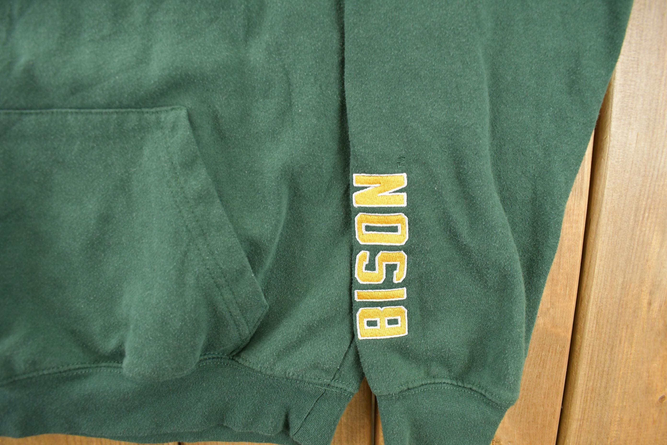 Vintage 2000s North Dakota State University Hoodie Sweatshirt Mens Small - Image 3