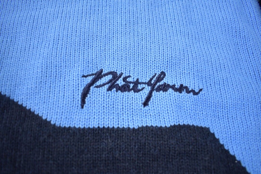 Vintage 2000s Phat Farm Embroidered Knit Crewneck Sweater Men's XL - Image 4