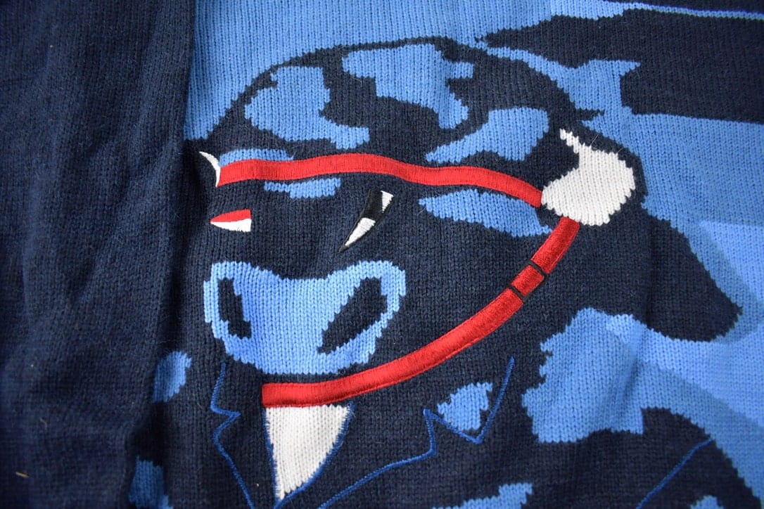 Vintage 2000s Phat Farm Embroidered Knit Crewneck Sweater Men's XL - Image 5