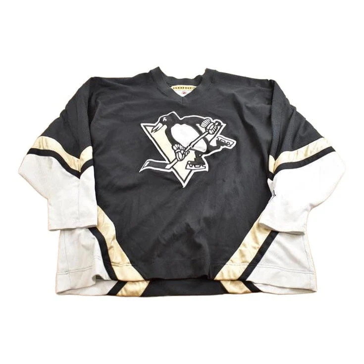 Vintage 2000s Pittsburgh Penguins NHL KOHO Embroidered Hockey Jersey Size 2X