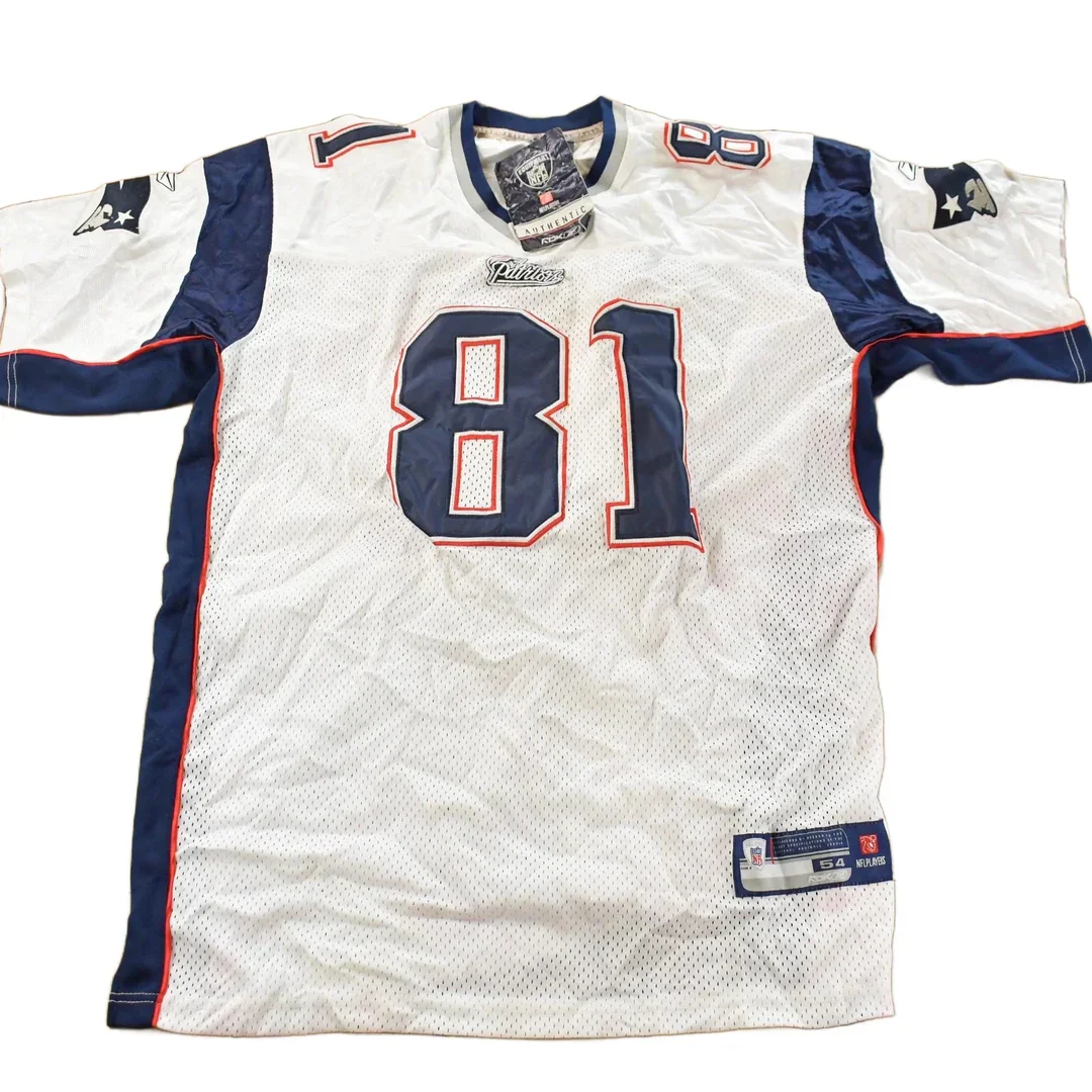 Vintage 2000s Randy Moss New England Patriots Reebok NFL On Field Stitched Jersey Men's XL