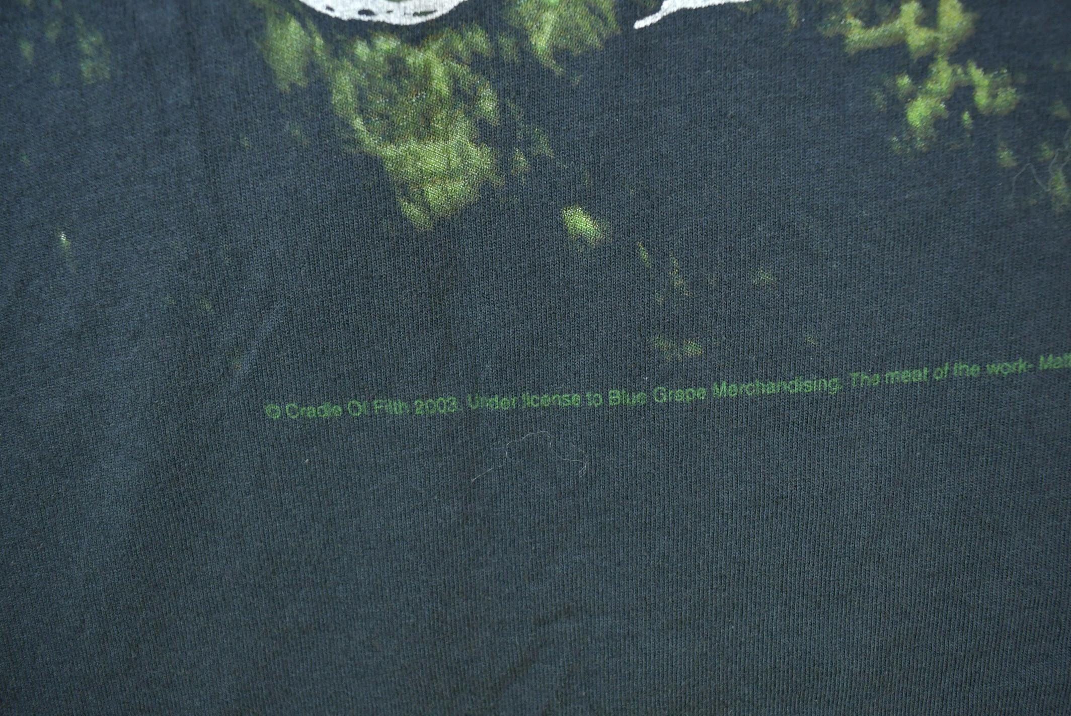 Vintage 2003 Cradle Of Filth Rock Band Tee - Image 5