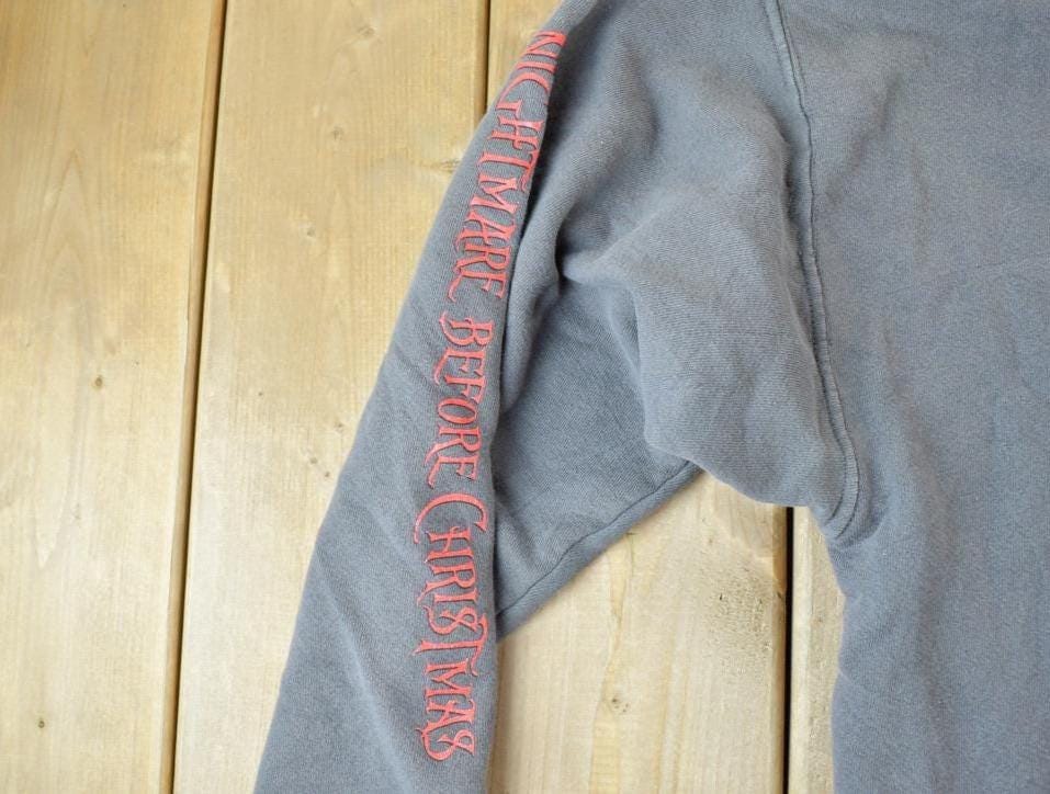 Vintage 2003 Haunted Mansion Nightmare Before Christmas Holiday Crewneck Sweater Men's XL - Image 5