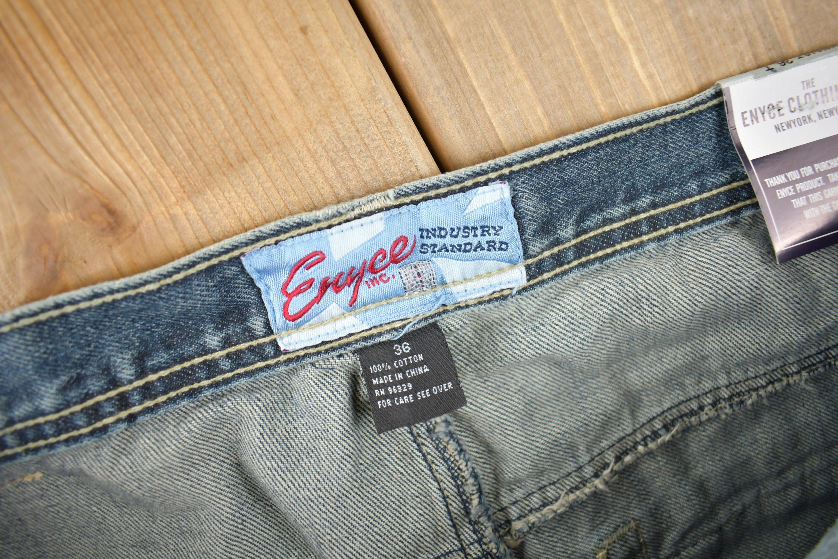 Vintage 2004 Deadstock Enyce Hip Hop Baggy Jeans Men's 36 - Image 4