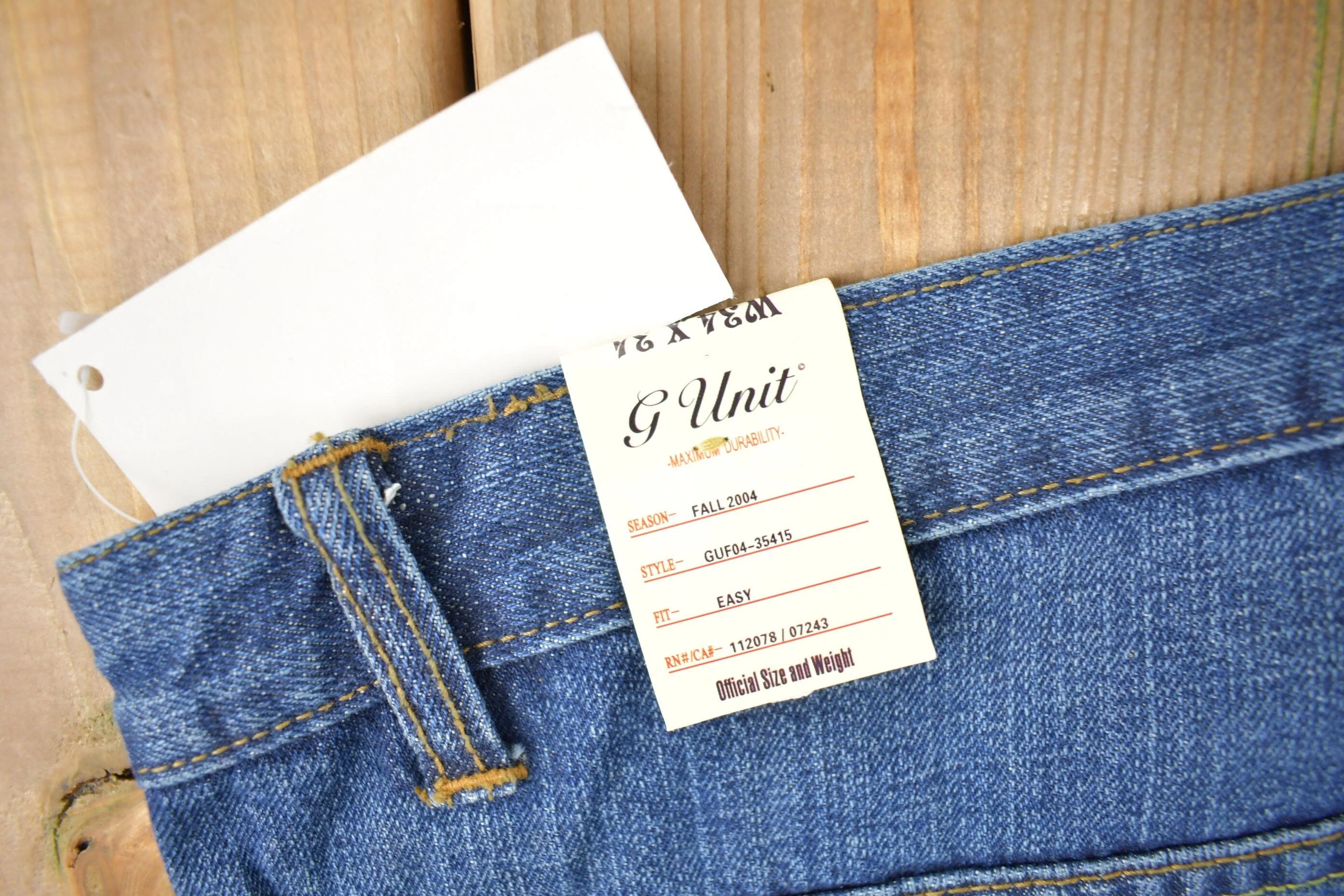 Vintage 2004 Deadstock G Unit Hip Hop Baggy Jeans Men's 34 x 34 - Image 7
