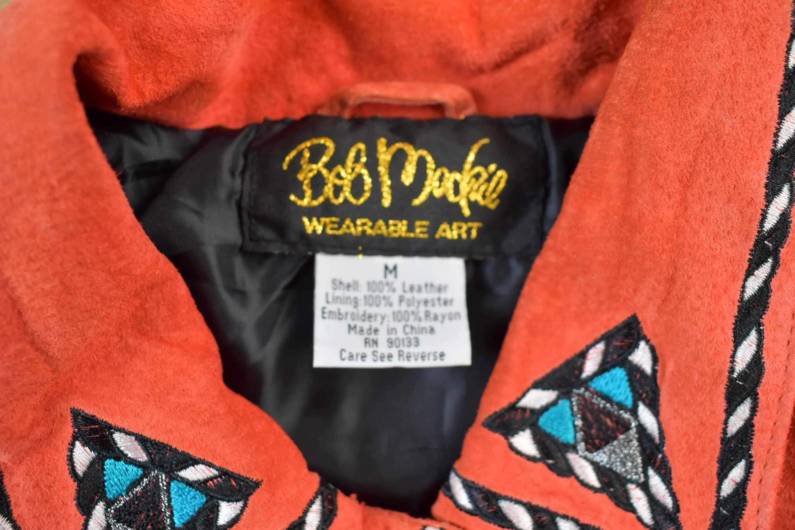Vintage 80's Bob Mackie Western Button Up Suede Shirt - Image 4