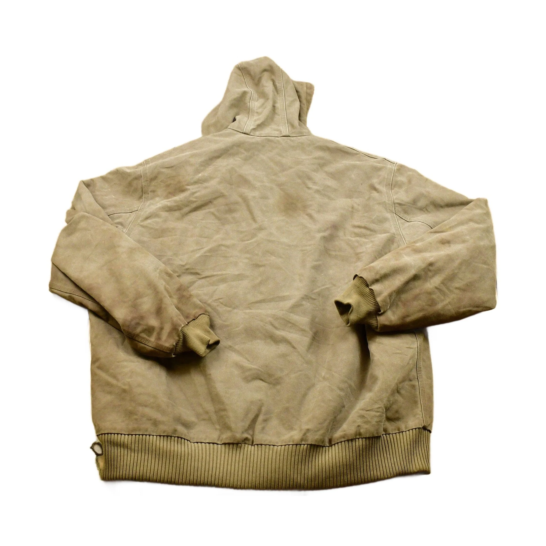 Vintage 80's Carhartt Hooded Work Jacket Men's XL Tall - Image 2