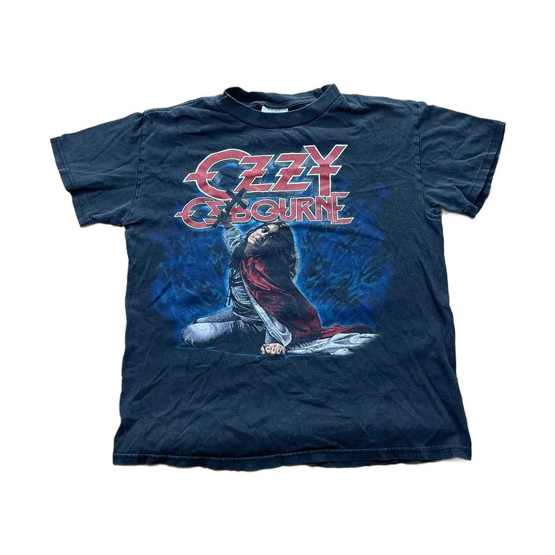 Vintage 90's Blizzard Of Ozz Ozzy Ozbourne Band Graphic T Shirt Men's Small