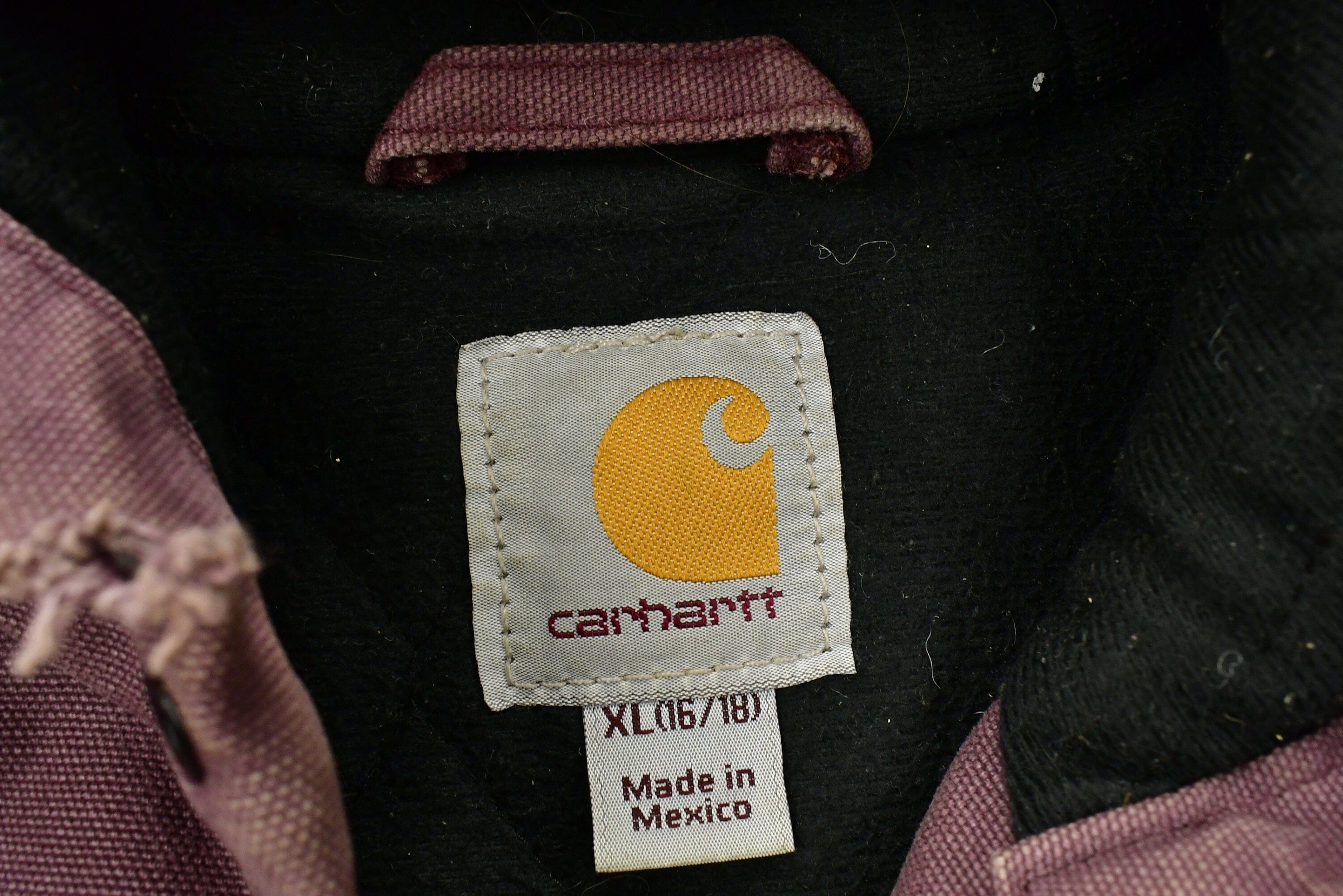 Vintage 1990s Carhartt Hooded Work Jacket Women's XL - Image 4