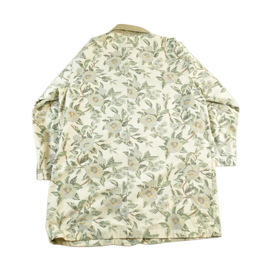Vintage 90s Eddie Bauer Floral Barn Chore Coat - Women's Medium - Image 2