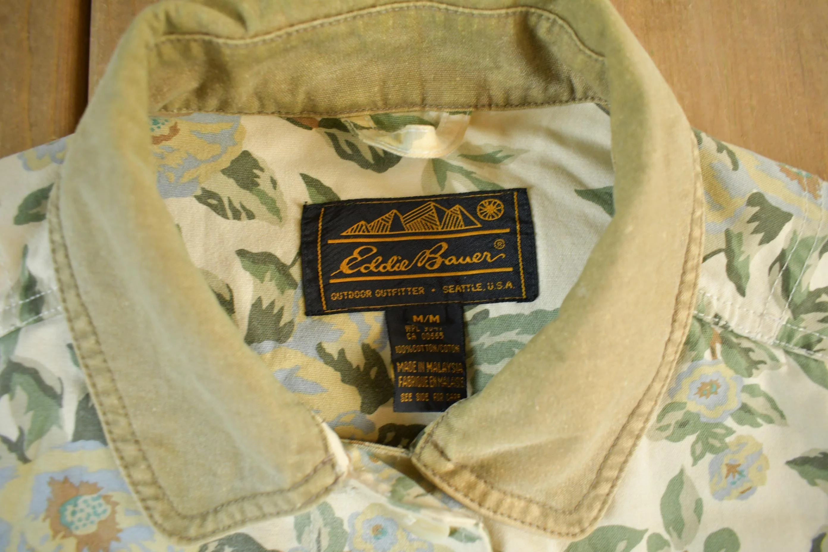 Vintage 90s Eddie Bauer Floral Barn Chore Coat - Women's Medium - Image 4