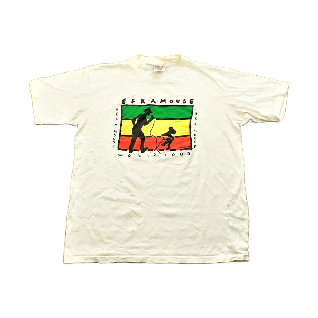 Vintage 90's EEK A MOUSE World Tour Reggae Band T-shirt Men's Large