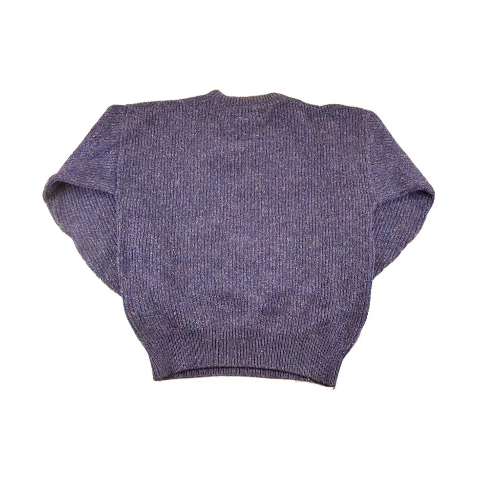 Vintage 90s Lord Jeff Wool Knit Sweater, Abstract Pattern (Men's L) - Image 2