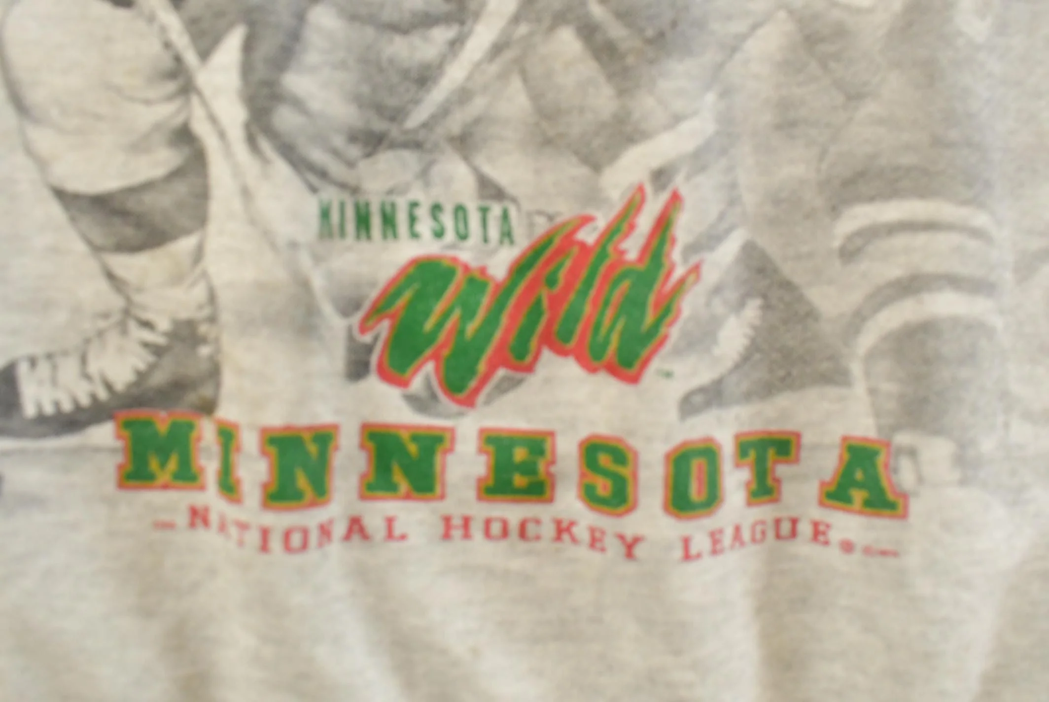 Vintage 90s Minnesota Wild NHL Crewneck Sweatshirt, Mens XL - Image 4