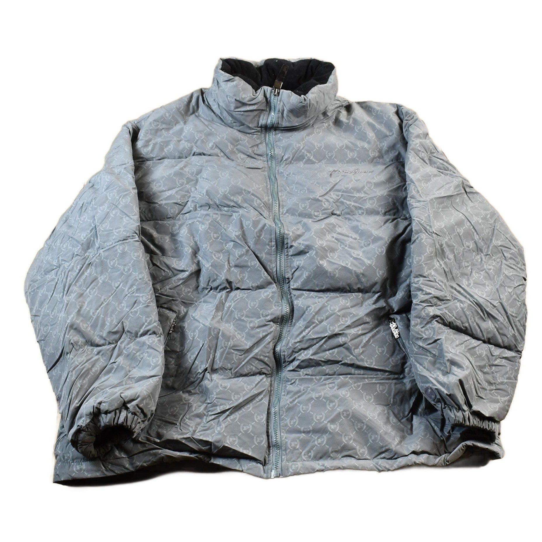 Vintage All Over Print Phat Farm Y2K Winter Puffer Jacket Men's 2XL
