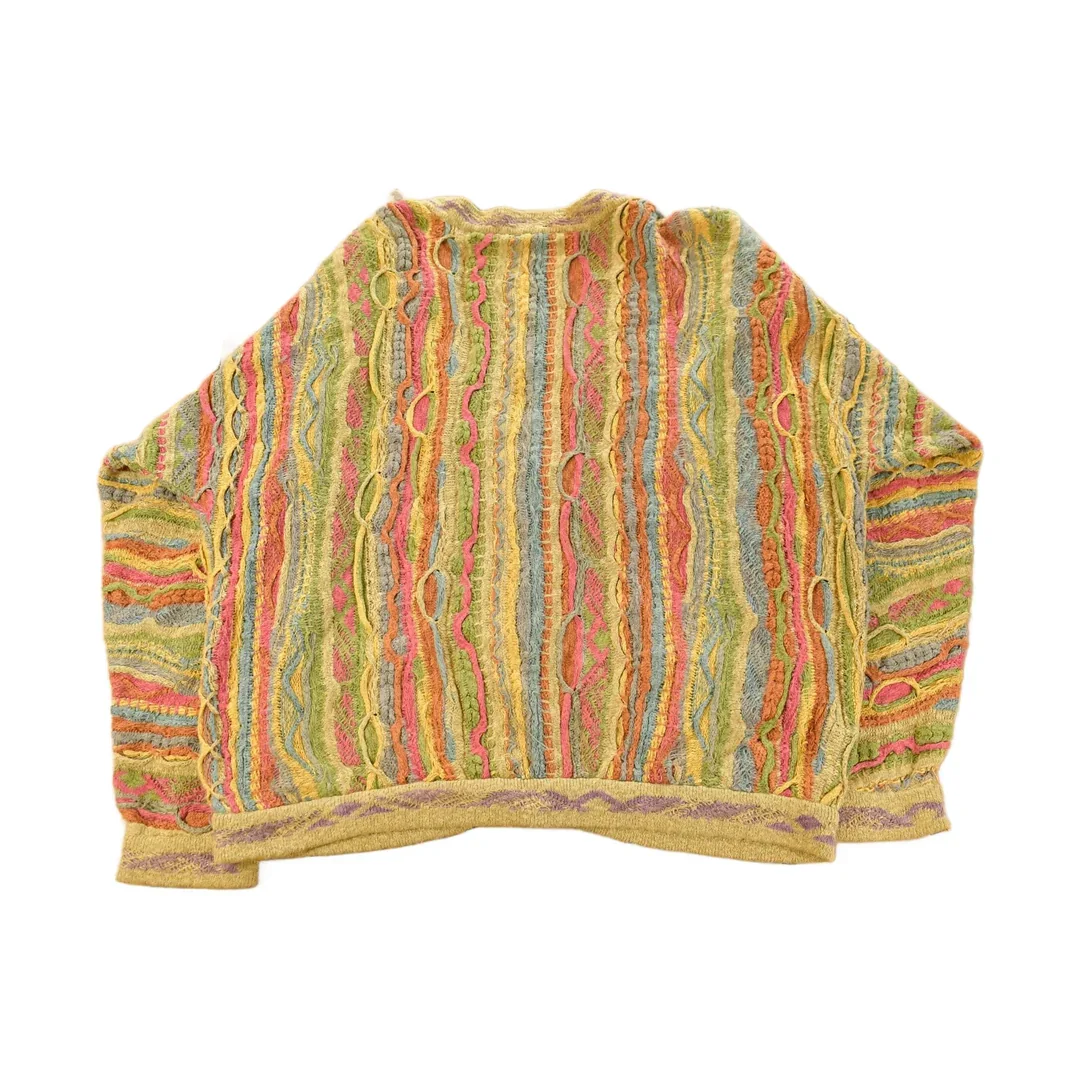 Vintage Coogi Australia 3D Cable Knit Cardigan Sweater Men's XL - Image 2