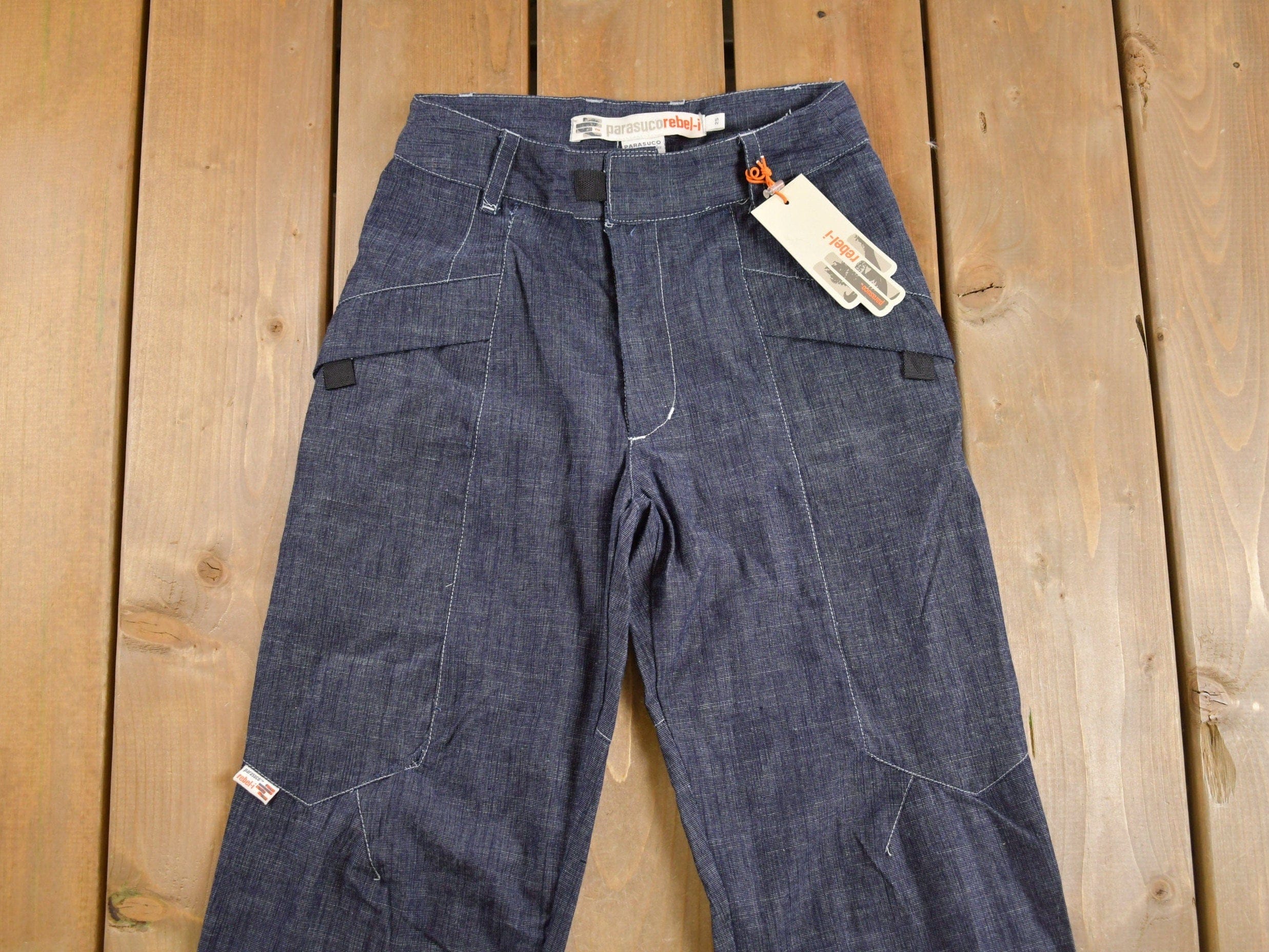 Vintage Deadstock 1997 Parasuco Flared Lowrise Y2K Style Jeans Men's 26 x 32 - Image 3