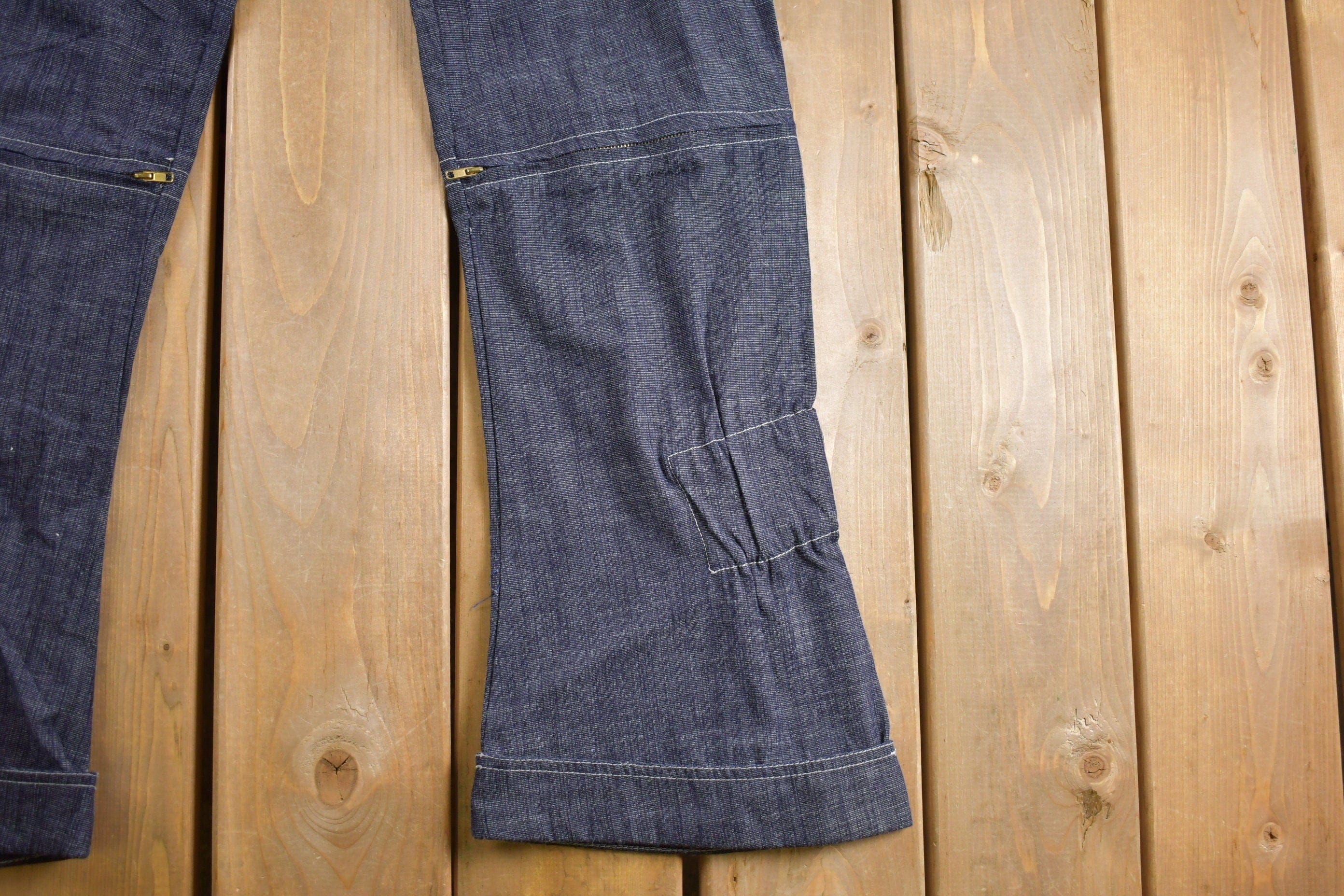 Vintage Deadstock 1997 Parasuco Flared Lowrise Y2K Style Jeans Men's 26 x 32 - Image 4