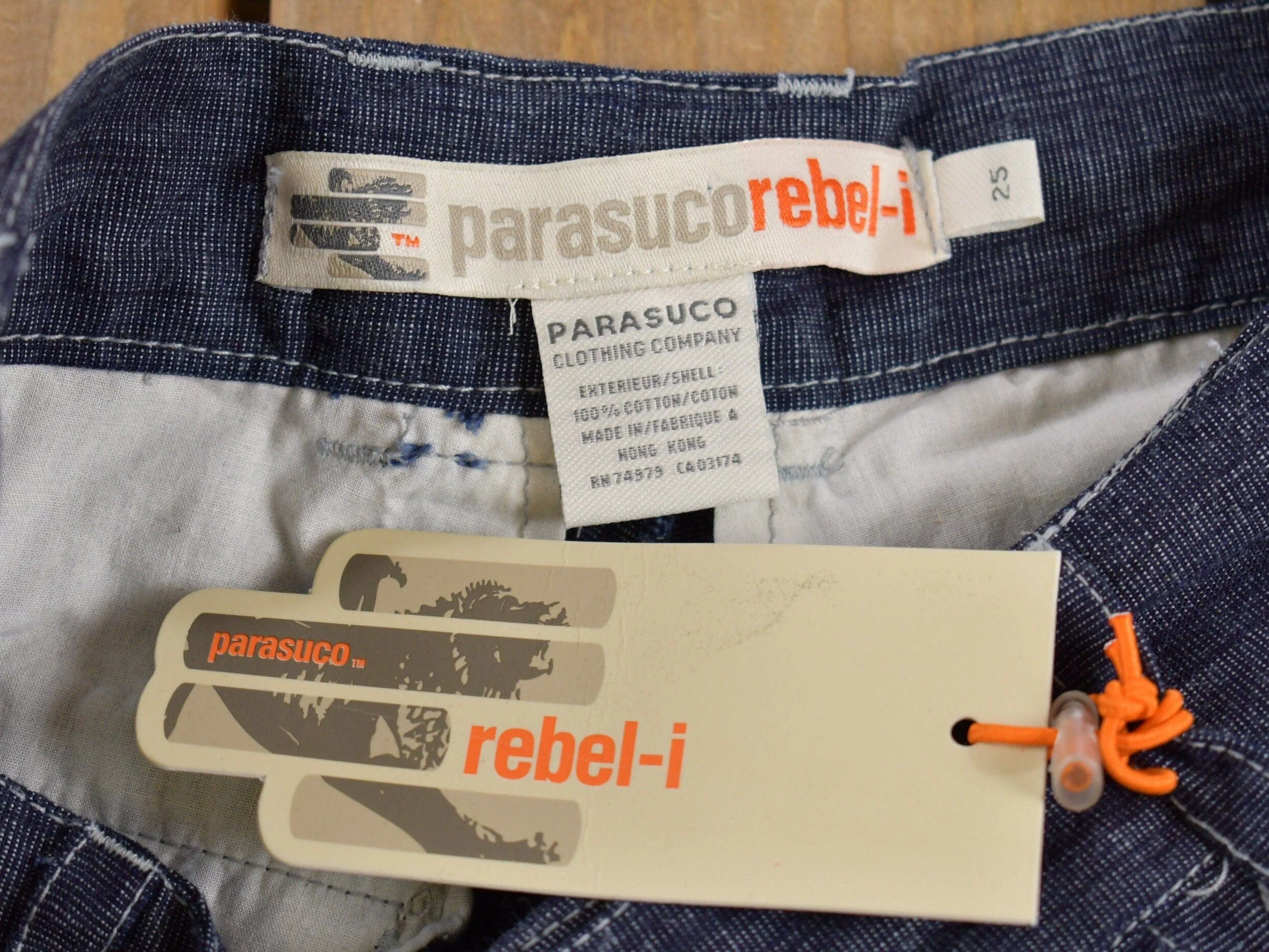 Vintage Deadstock 1997 Parasuco Flared Lowrise Y2K Style Jeans Men's 26 x 32 - Image 7