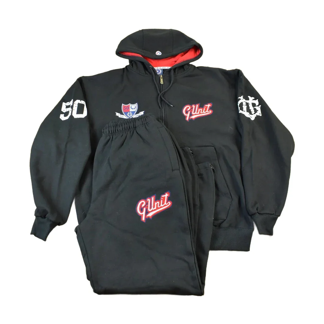 Vintage Deadstock Y2K G-Unit Embroidered Hoodie & Pants Set Size XXL