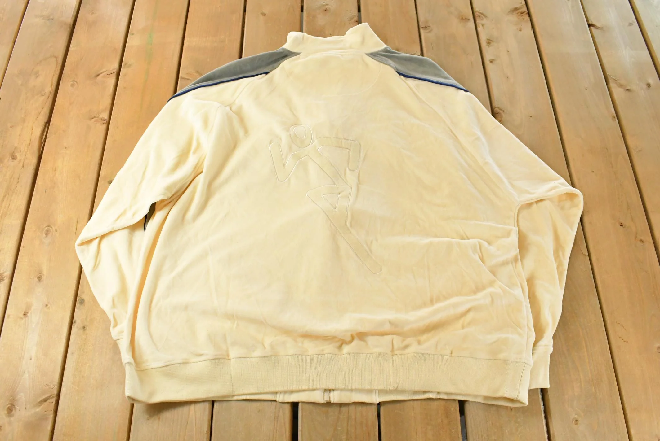 Vintage Deadstock Y2K Genetix Embroidered Velour Sweater & Sweatpants Set Men's 3XL - Image 3