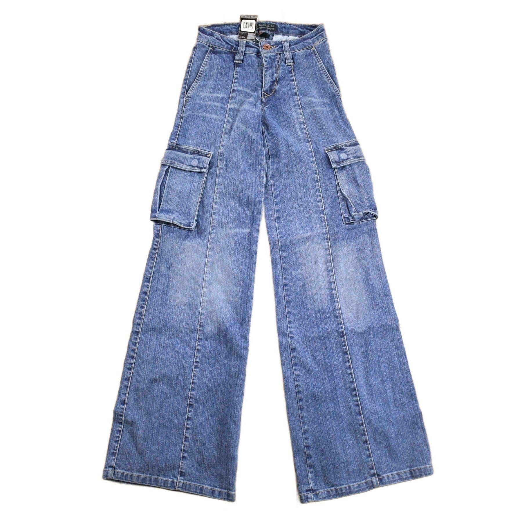 Vintage Deadstock Y2K Parasuco Flared Lowrise Cargo Jeans