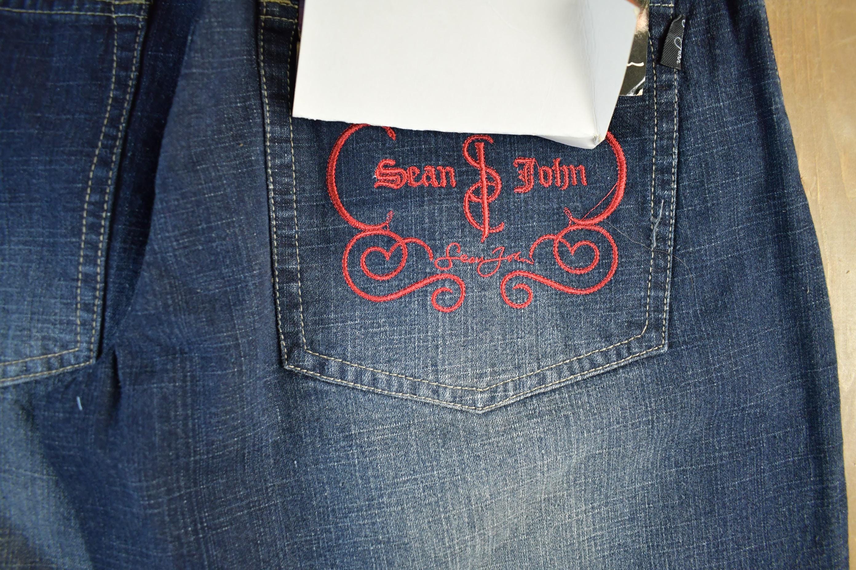 Vintage DEADSTOCK Y2K Sean John Hip Hop Denim Jeans Men's 32 x 33 - Image 6