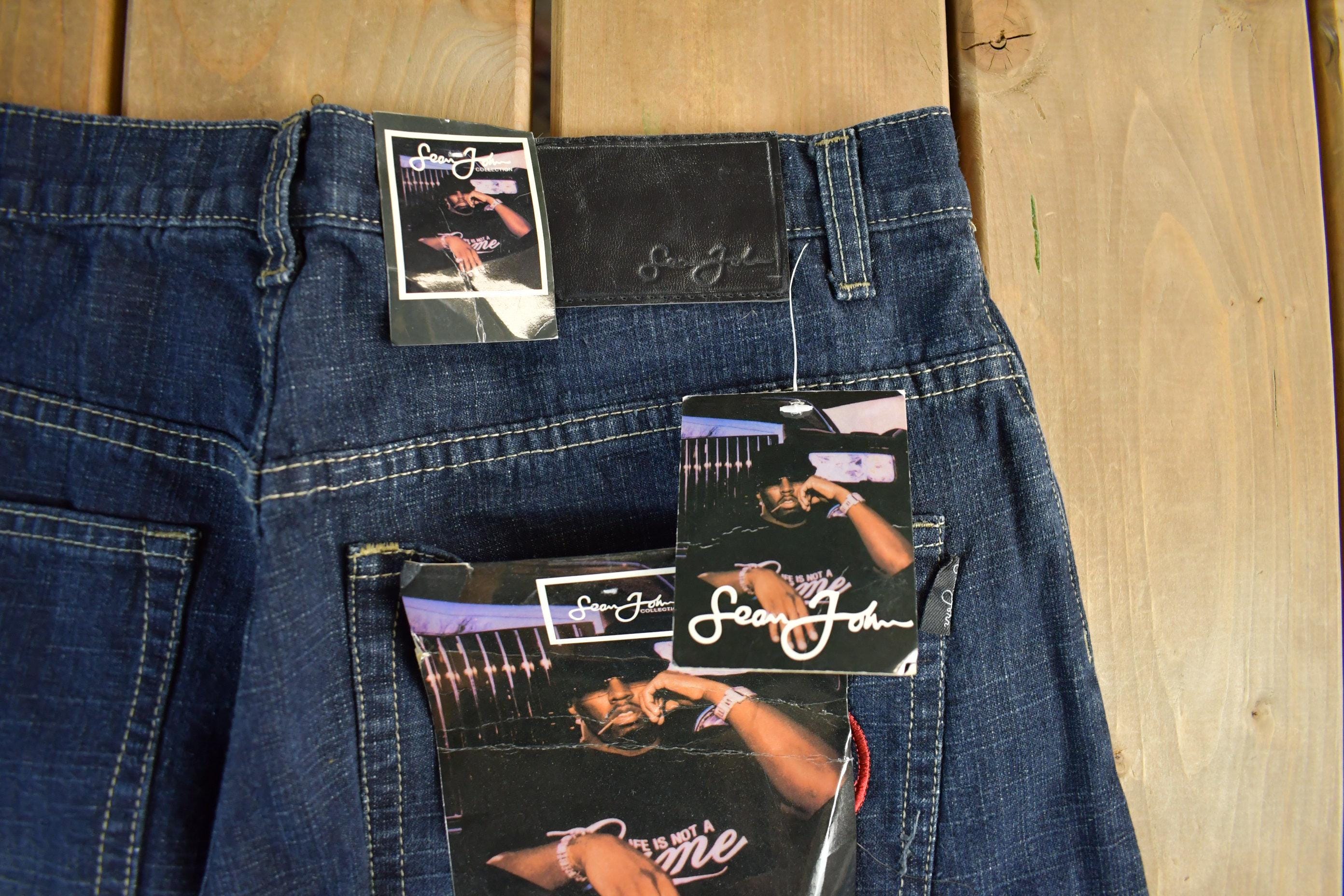 Vintage DEADSTOCK Y2K Sean John Hip Hop Denim Jeans Men's 32 x 33 - Image 7