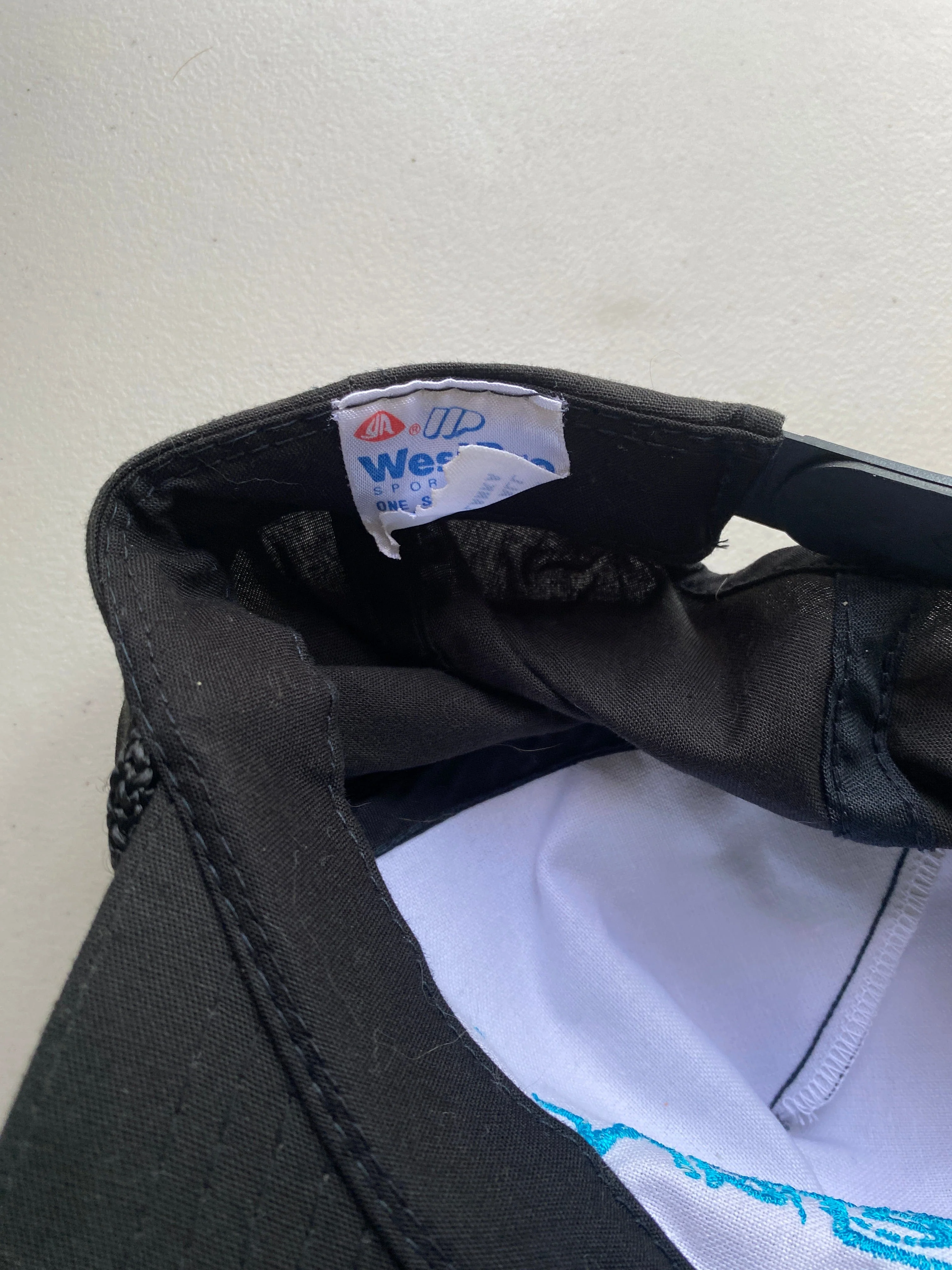 Vintage Defiance Hat Adult Black Snap Back - Image 4