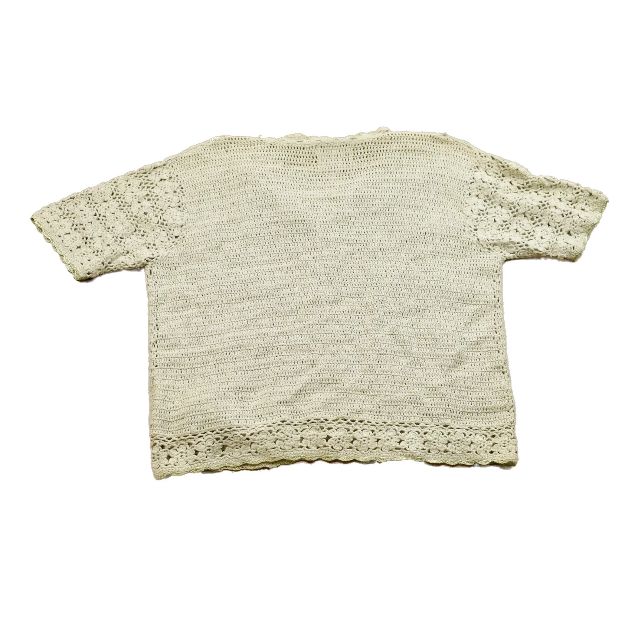 Vintage Heirloom Collectibles Knitted Short Sleeve Sweater Men's Large - Image 2