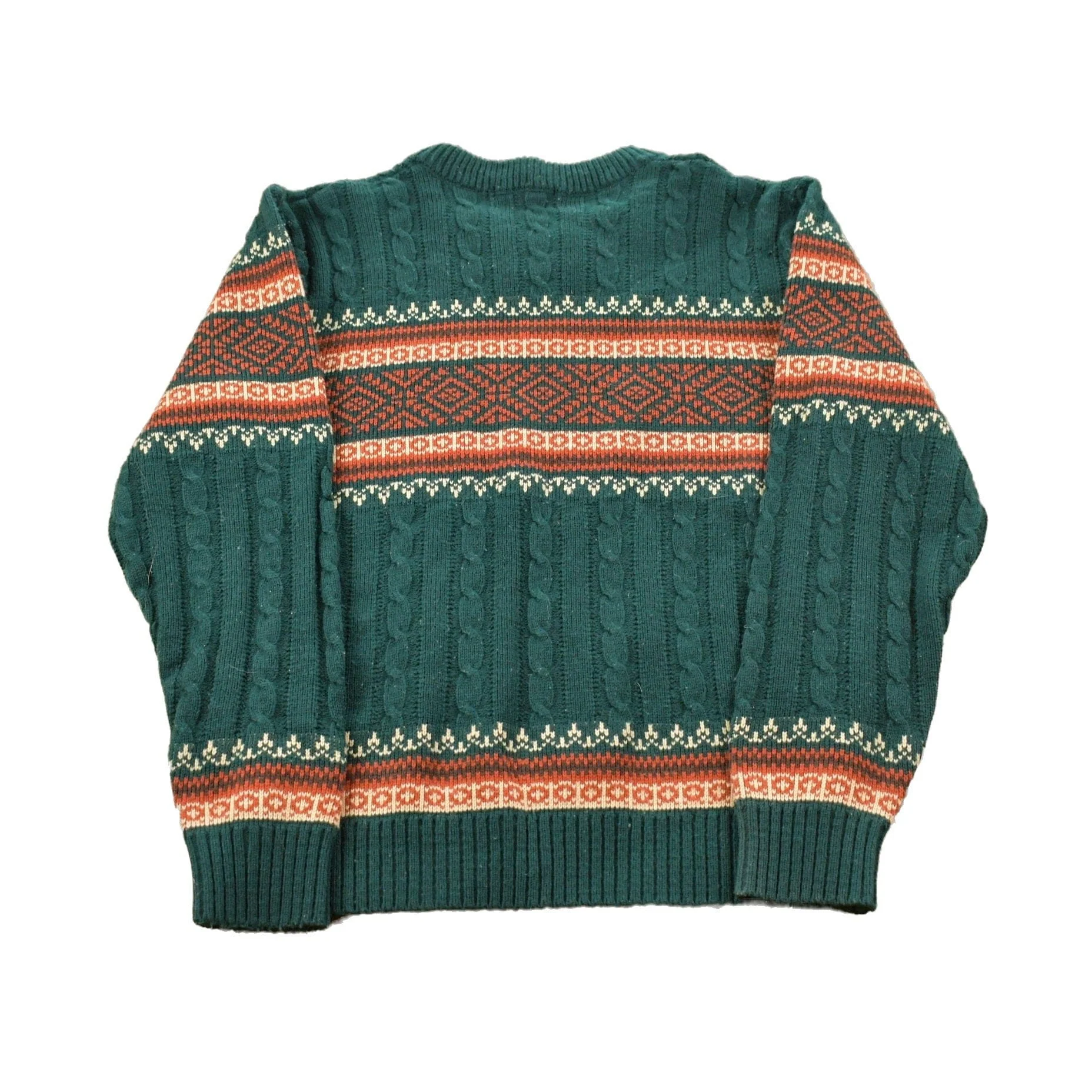 Vintage JC Penny Cable Knit Sweater Men's Medium - Image 2