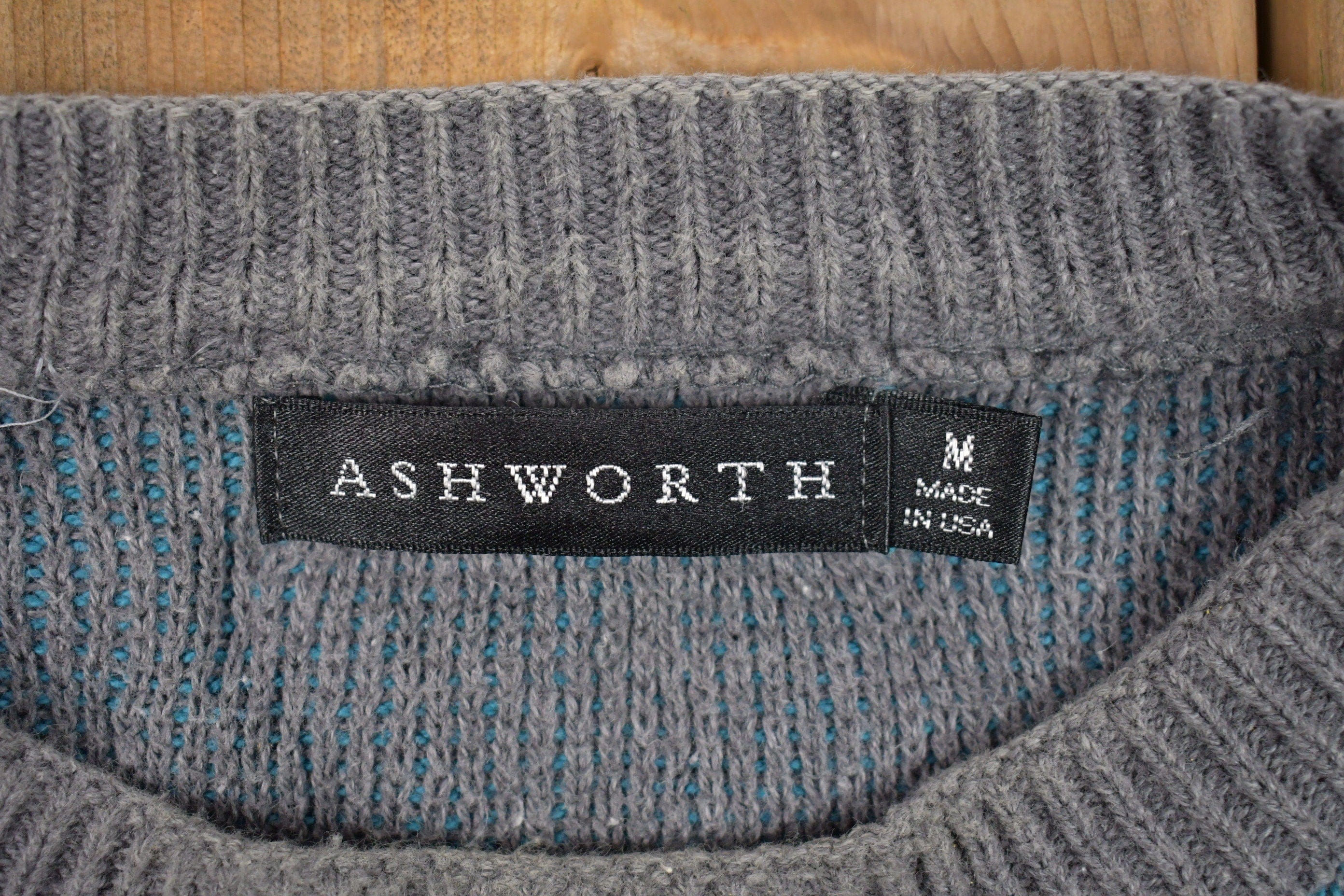 Vintage Knitted Ashworth Sweater Men's XL - Image 3