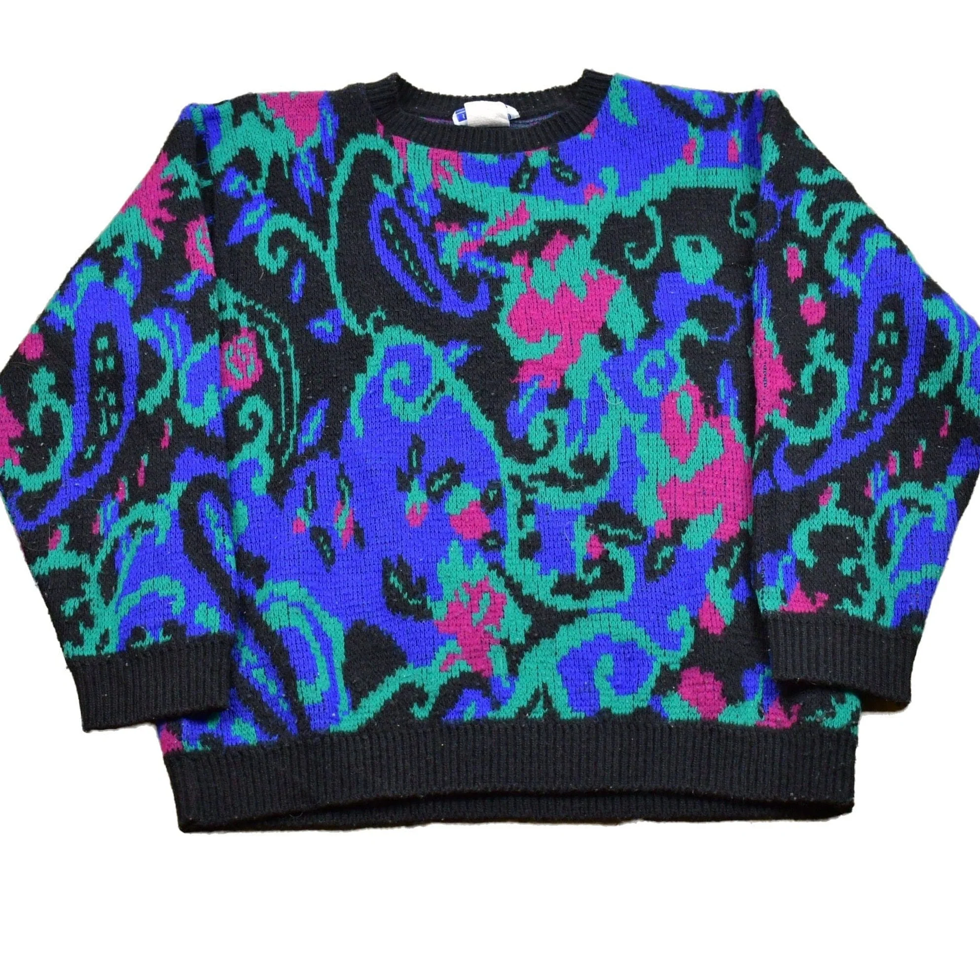 Vintage Knitted Cape Cod Funky Knitted Sweater Men's Large