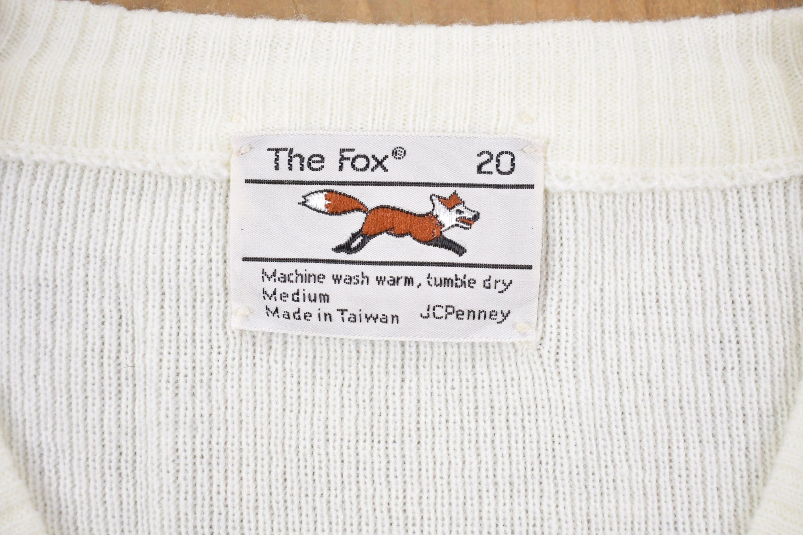 Vintage Knitted J.C Penny The Fox Sweater Women's M - Image 3