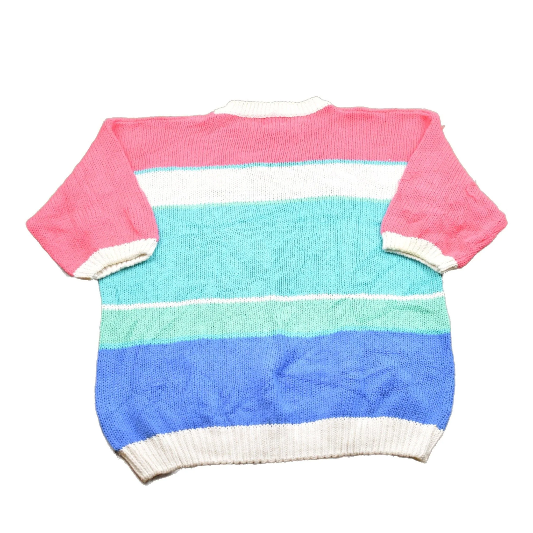 Vintage Koret City Blues Knitted Short Sleeve Sweater Men's XL - Image 2