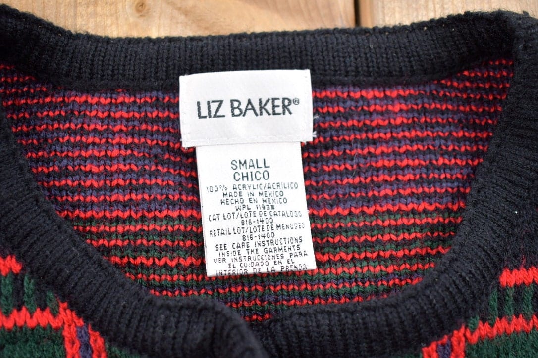 Vintage Liz Baker Plaid Button Up Board Shirt Men's Small - Image 3