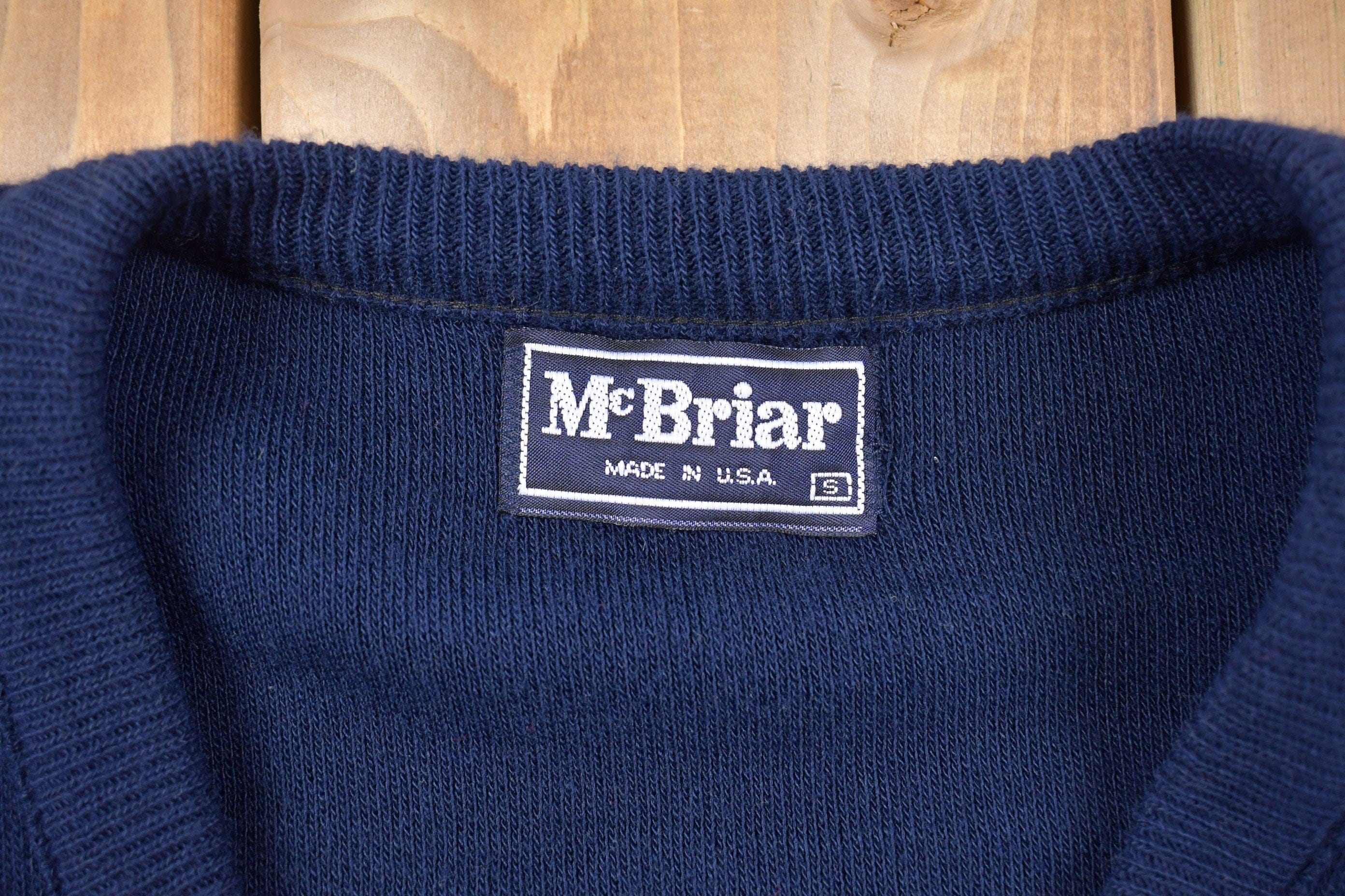 Vintage Mc Briar Knitted Sweater Men's Medium - Image 3