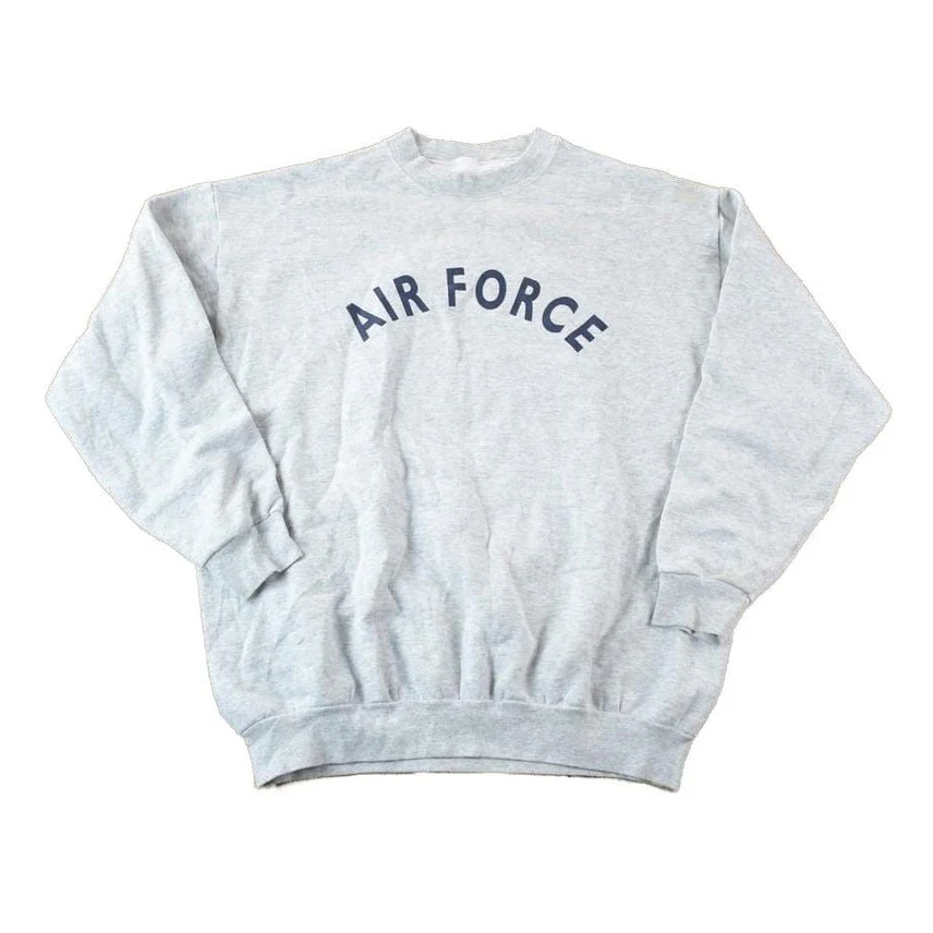 Vintage Military Air Force Sweatshirt Men's Large
