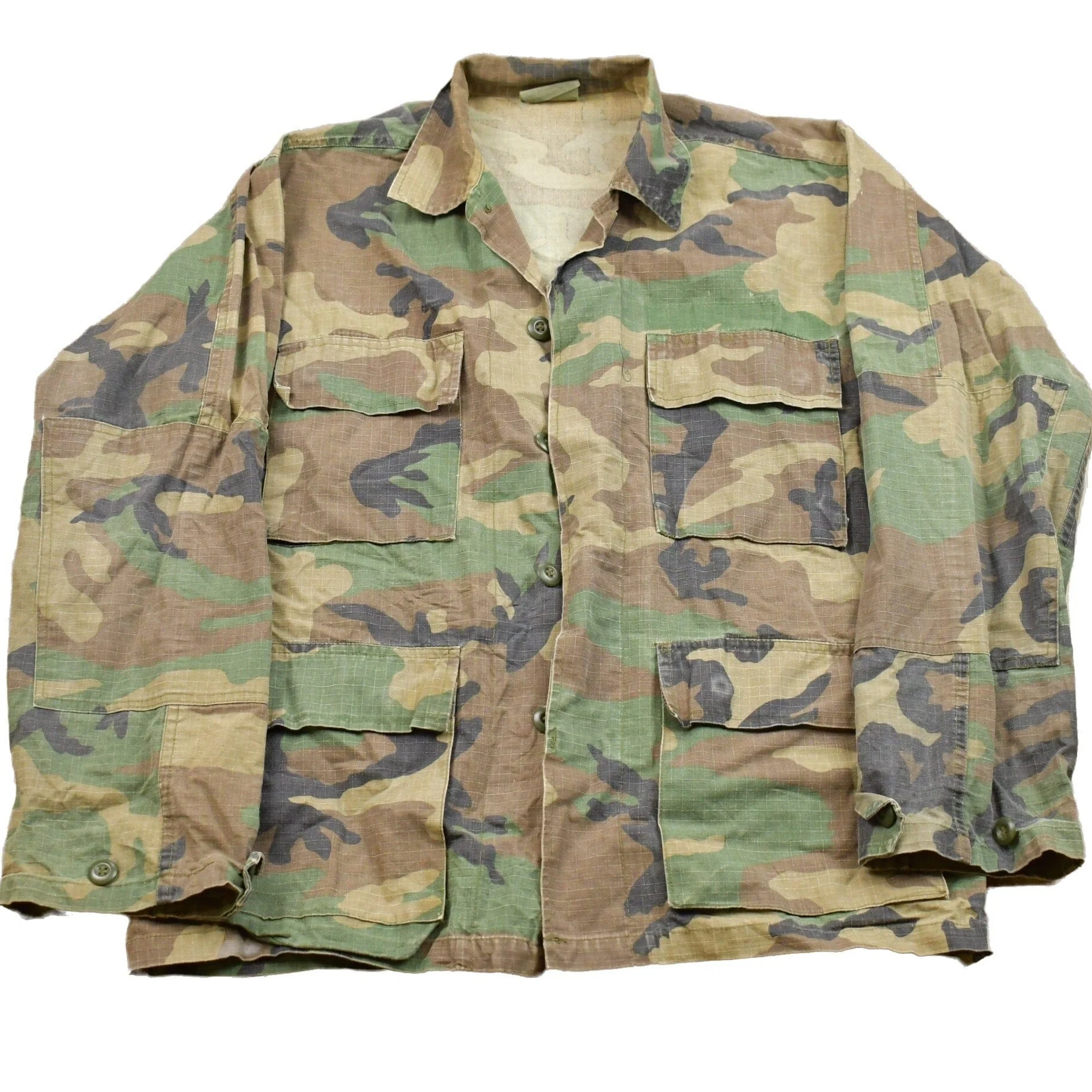 Vintage Military Button Up Jacket Men's Large