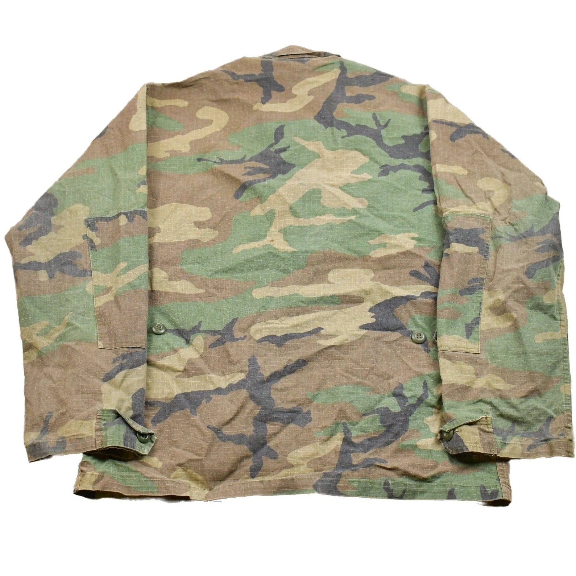 Vintage Military Button Up Jacket Men's Large - Image 2