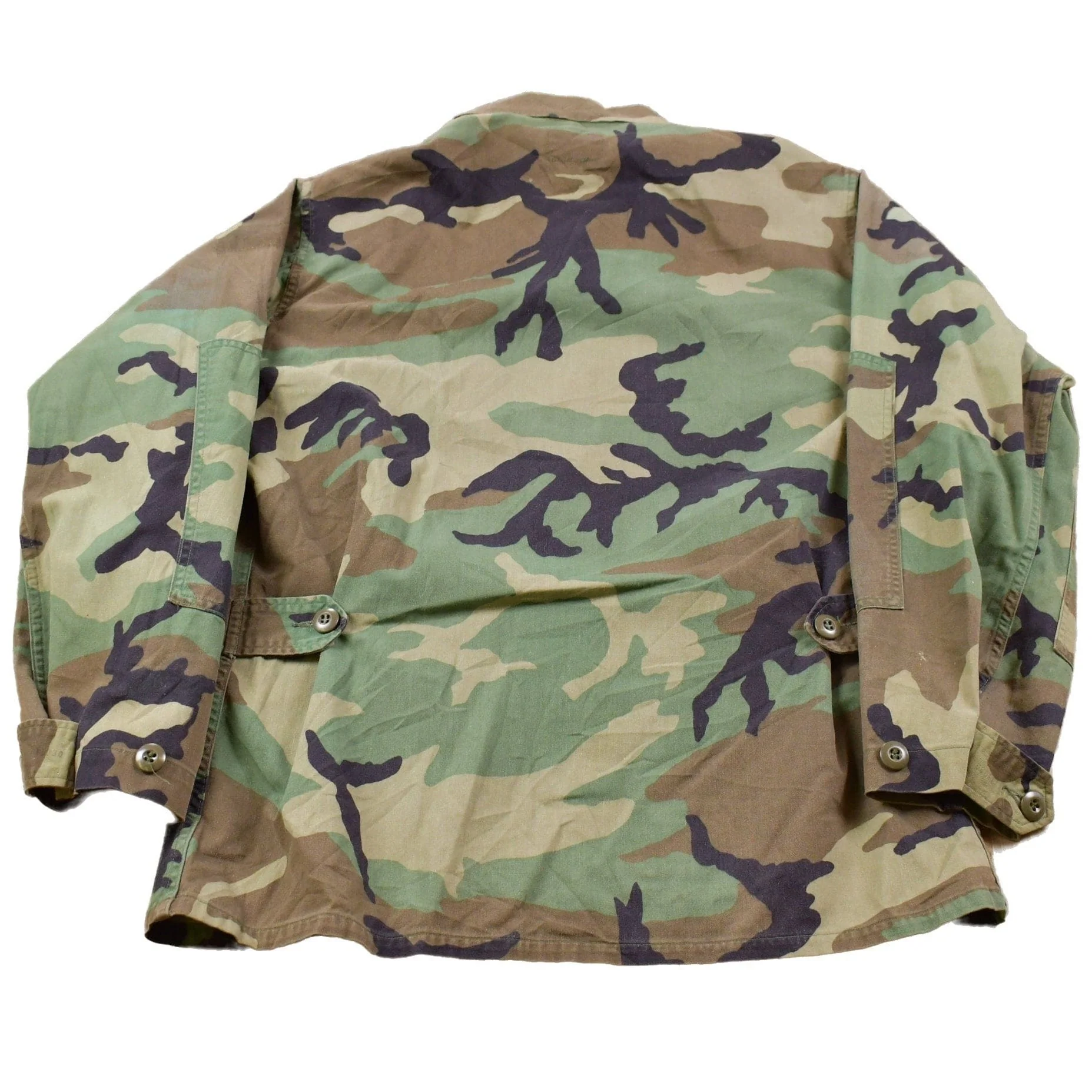 Vintage Military Button Up Jacket Men's Large - Image 2