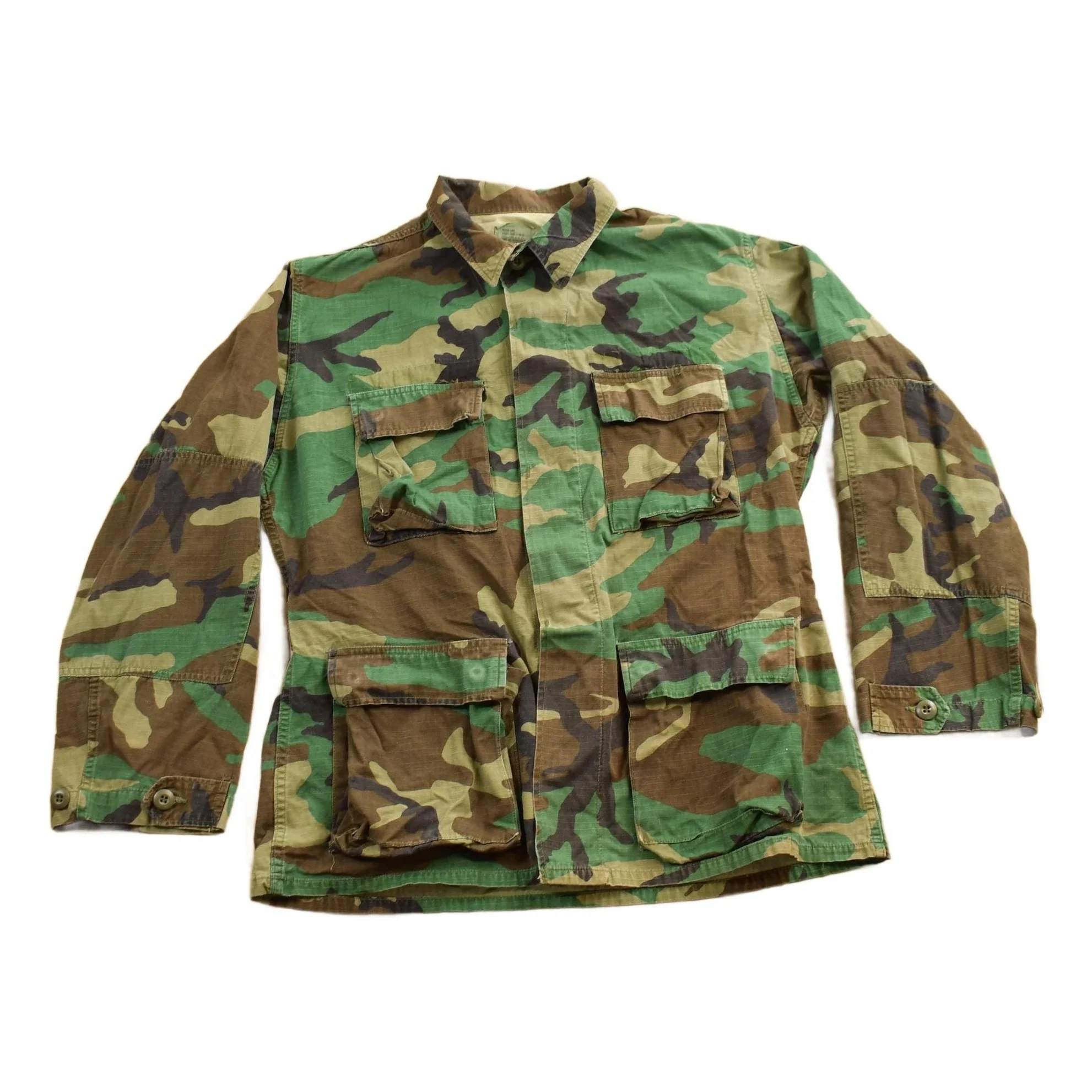 Vintage Military Button Up Shirt Men's M