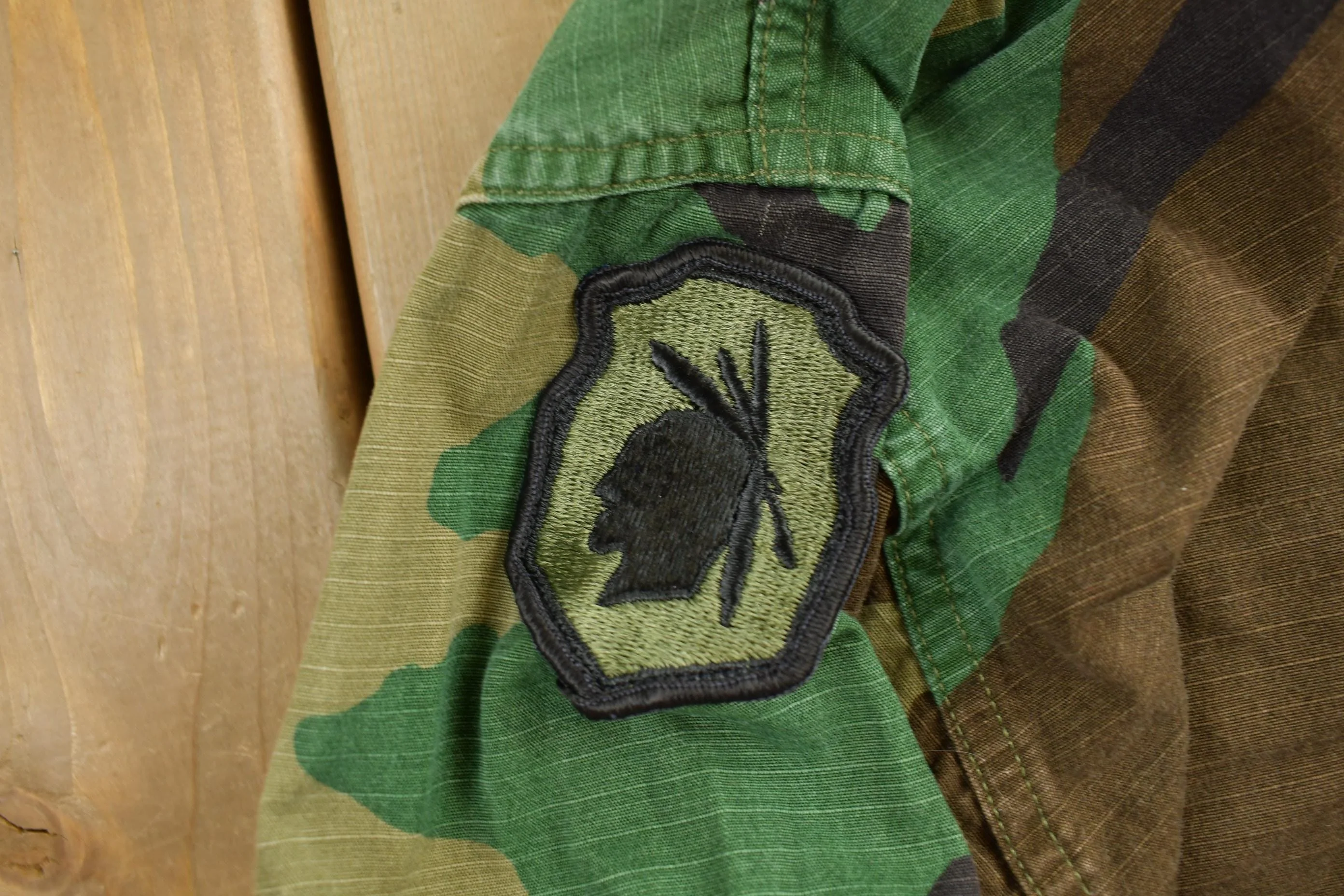 Vintage Military Button Up Shirt Men's M - Image 5
